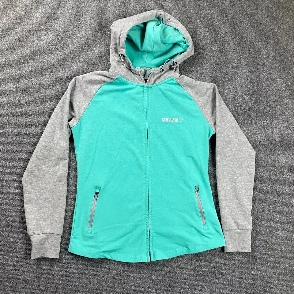 Gymshark Gymshark Hoodie Womens Small Full Zip Drawstring Polyester Size S / US 4 / IT 40 - 1 Thumbnail