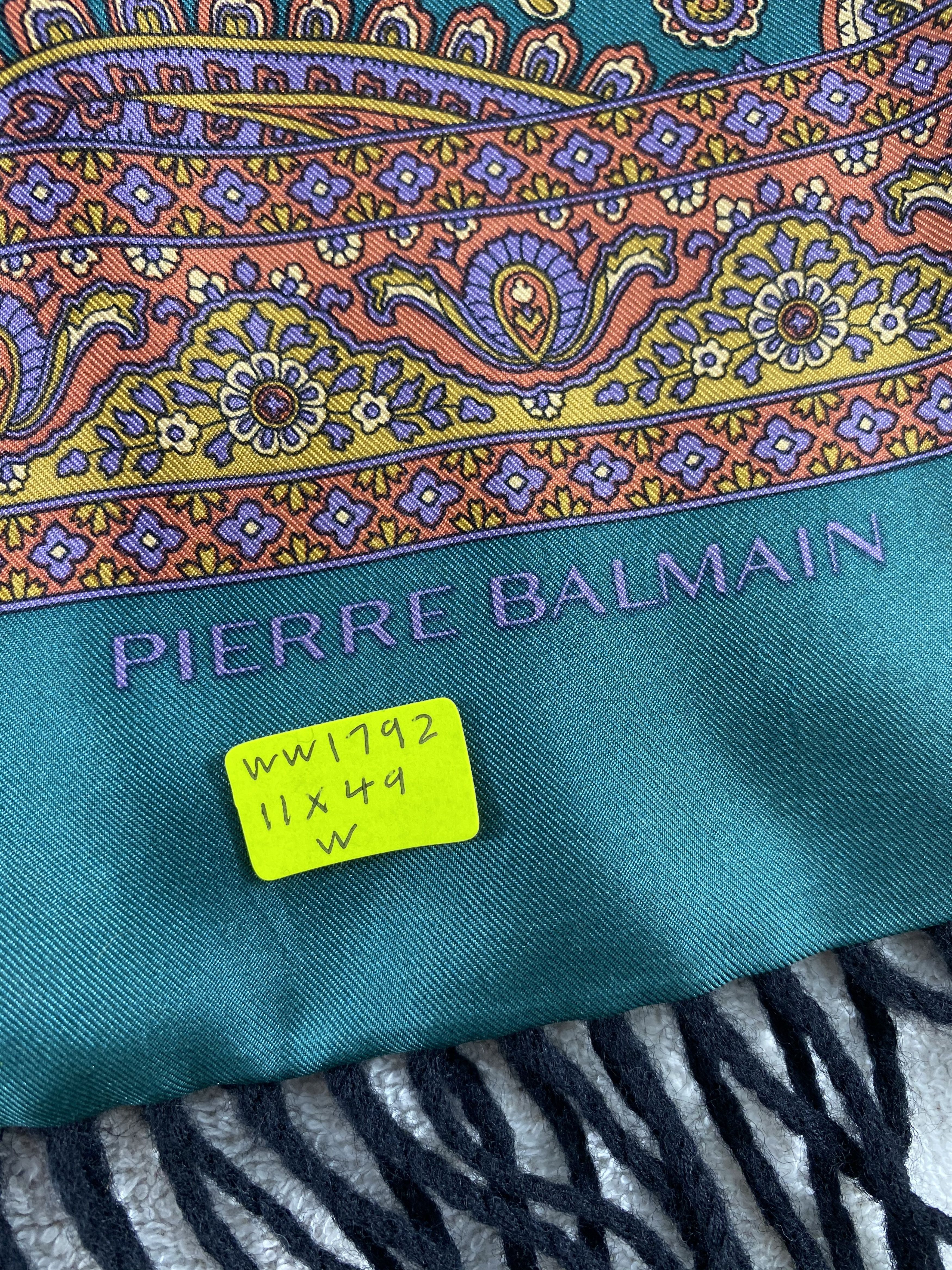 Vintage Pierre Balmain Scarf / Muffler / Neckwear - WW1792 Size ONE SIZE - 4 Thumbnail