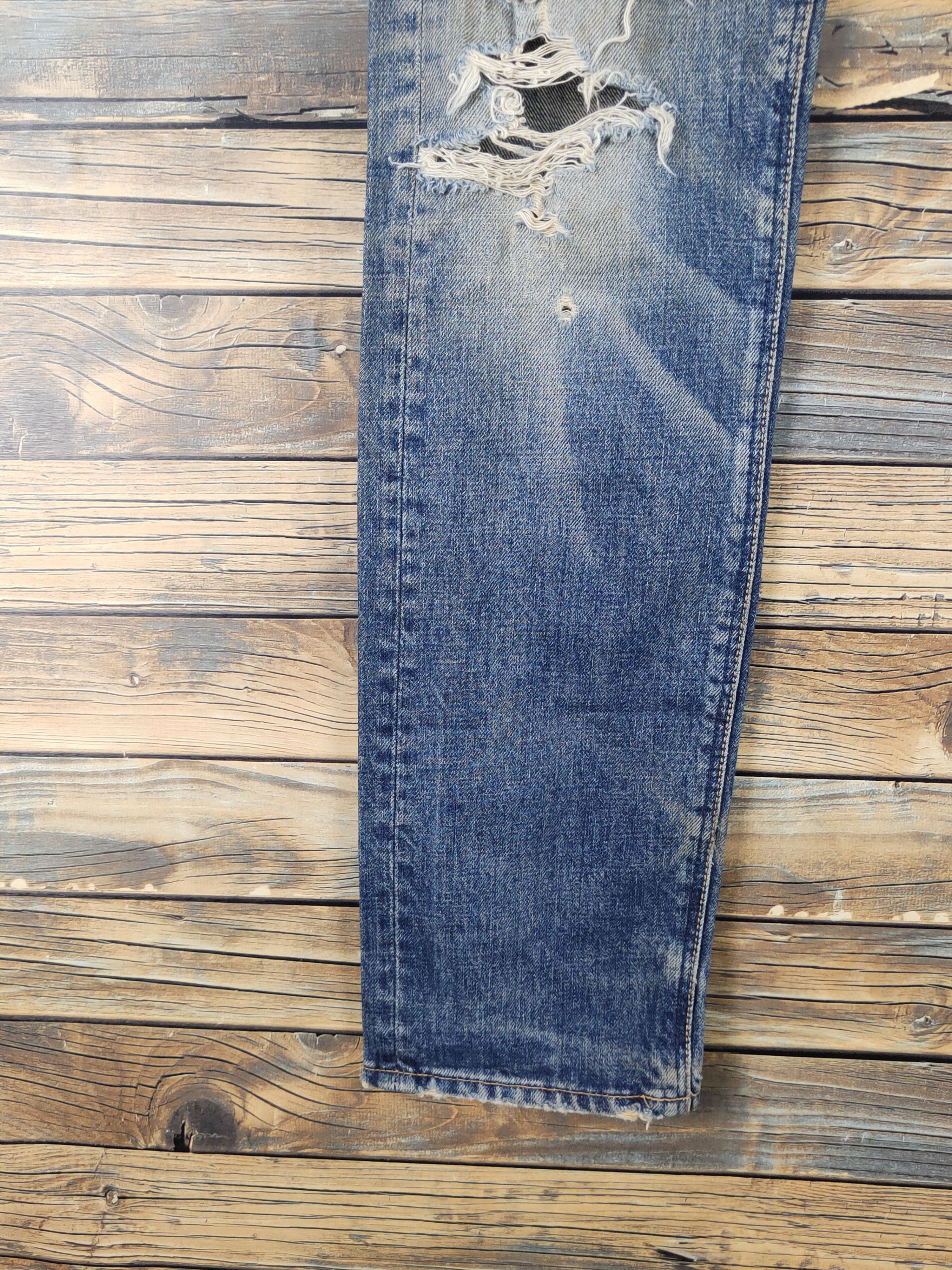 Spellbound 90' Spellbound japan Distressed Ripped denim Jeans #W1705 DL Size US 30 / EU 46 - 4 Thumbnail