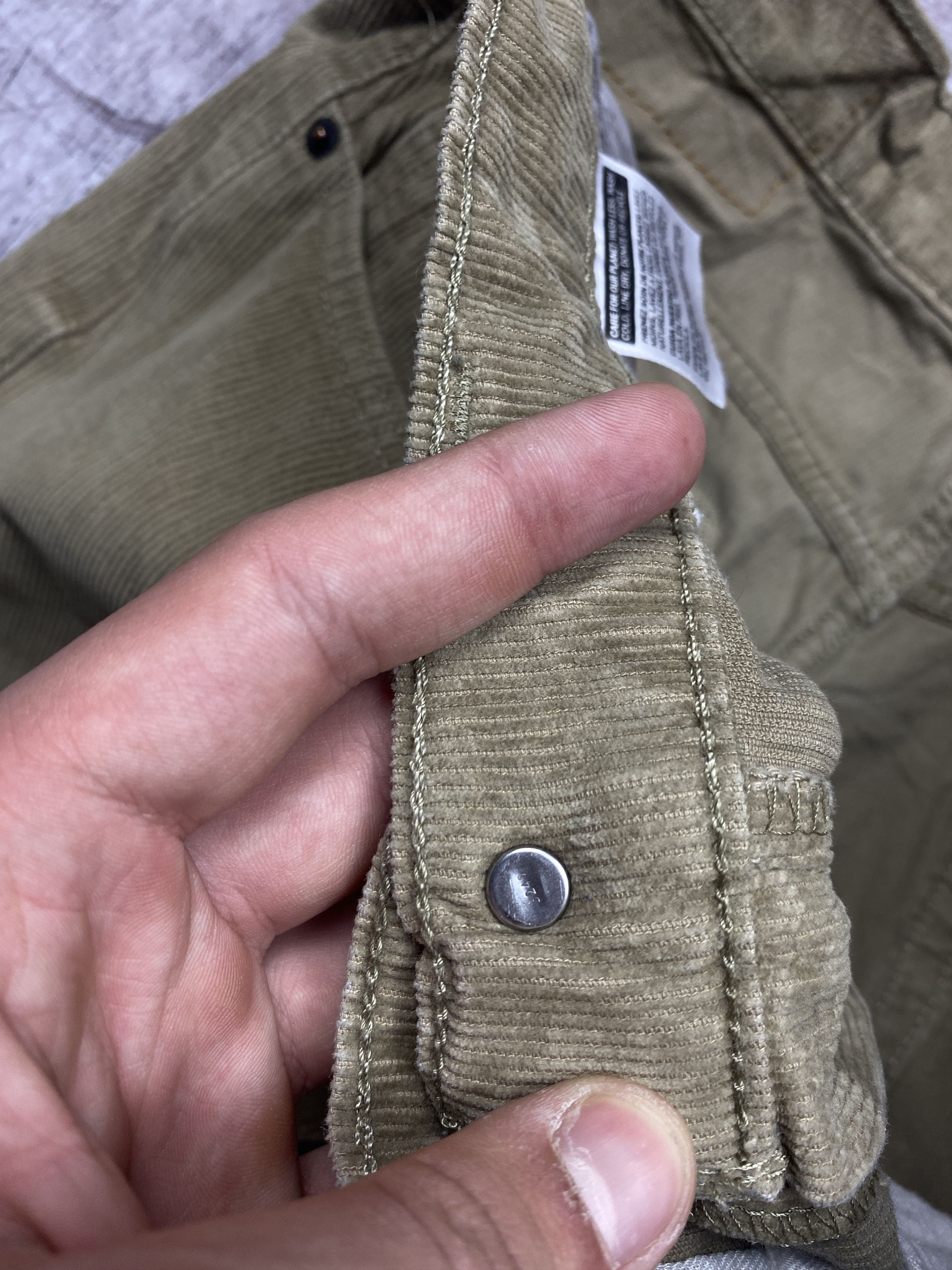 Levi's × Levi's Vintage Clothing Levis 514 Vintage Mens Jeans Corduroy Denim Pants Size US 32 / EU 48 - 7 Thumbnail