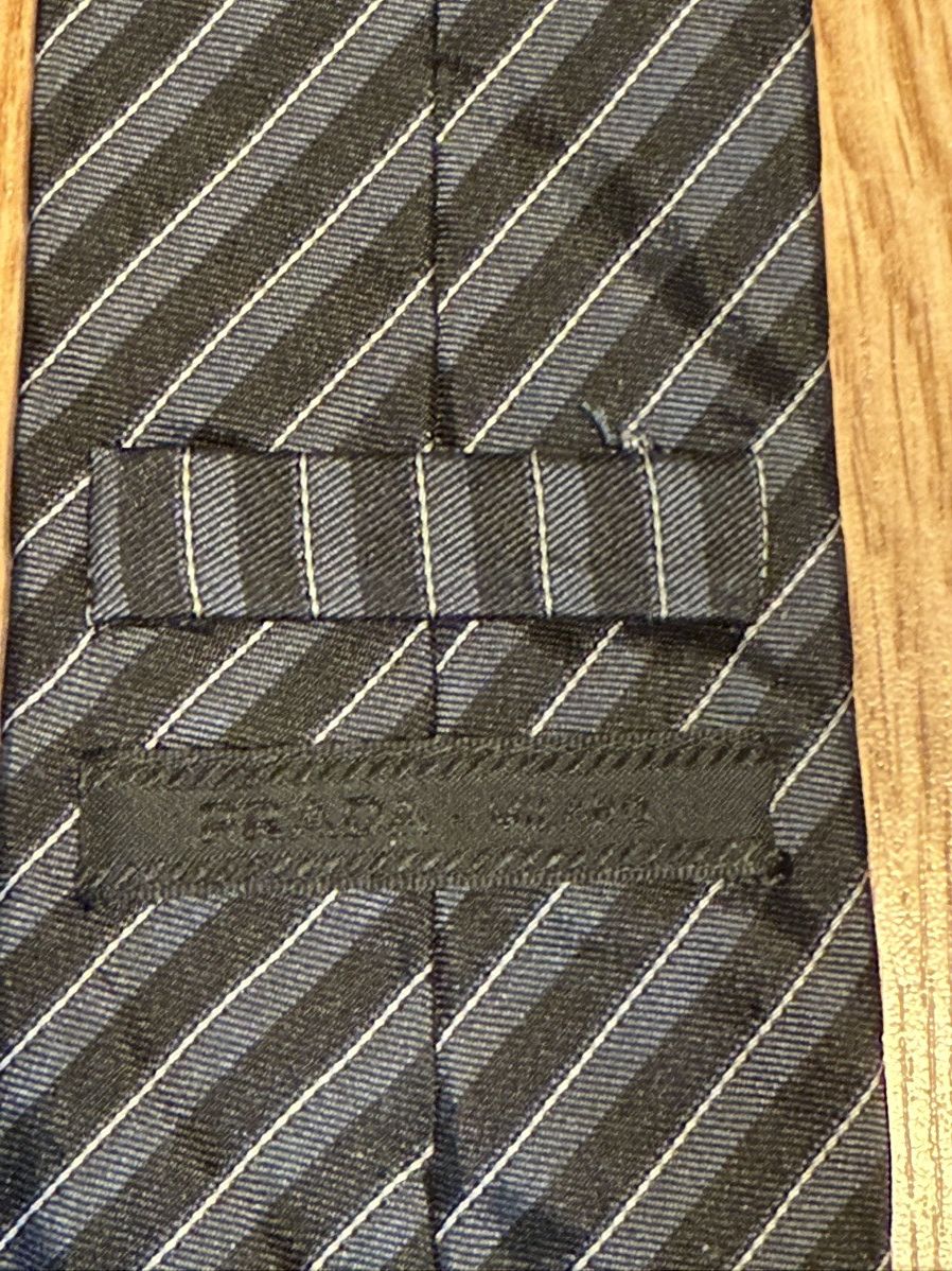 Prada PRADA Pinstripe Tie Size ONE SIZE - 4 Thumbnail