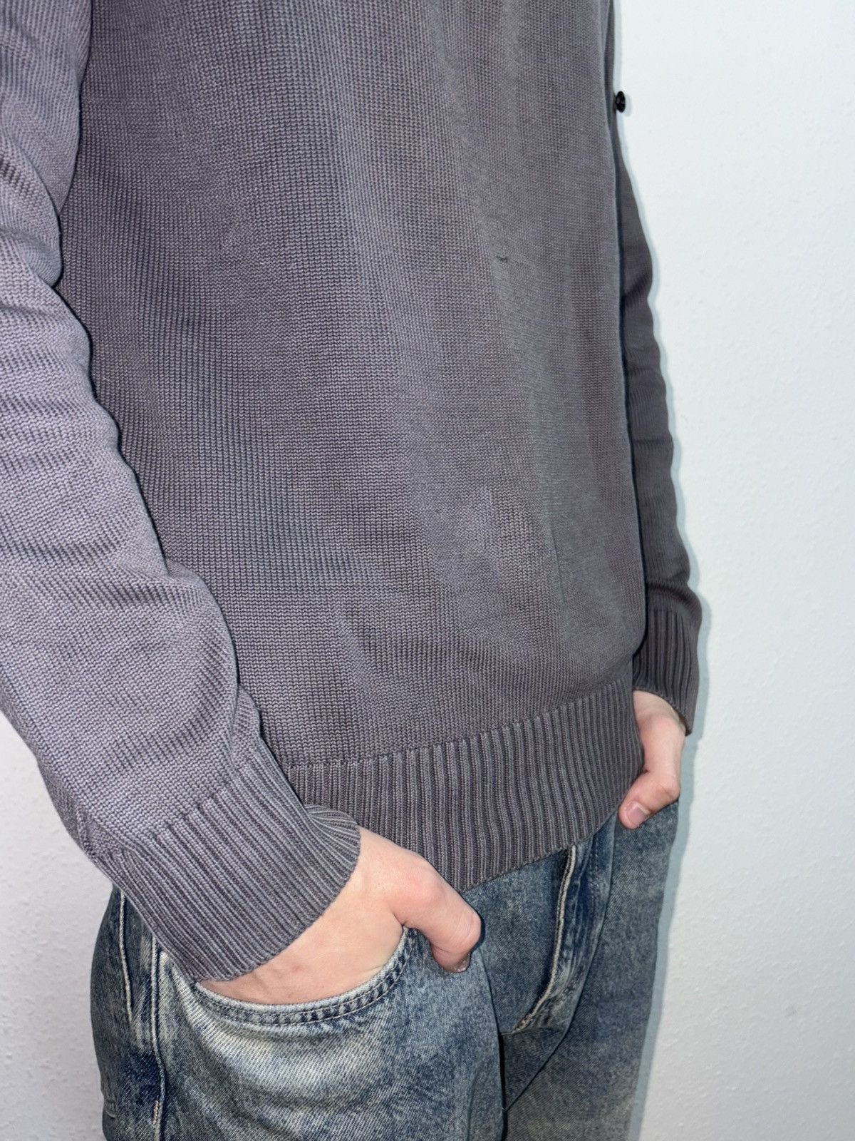 Stone Island 00s Vintage Stone Island Vintage Knitted Sweater 1/3 Zip Size US L / EU 52-54 / 3 - 13 Thumbnail