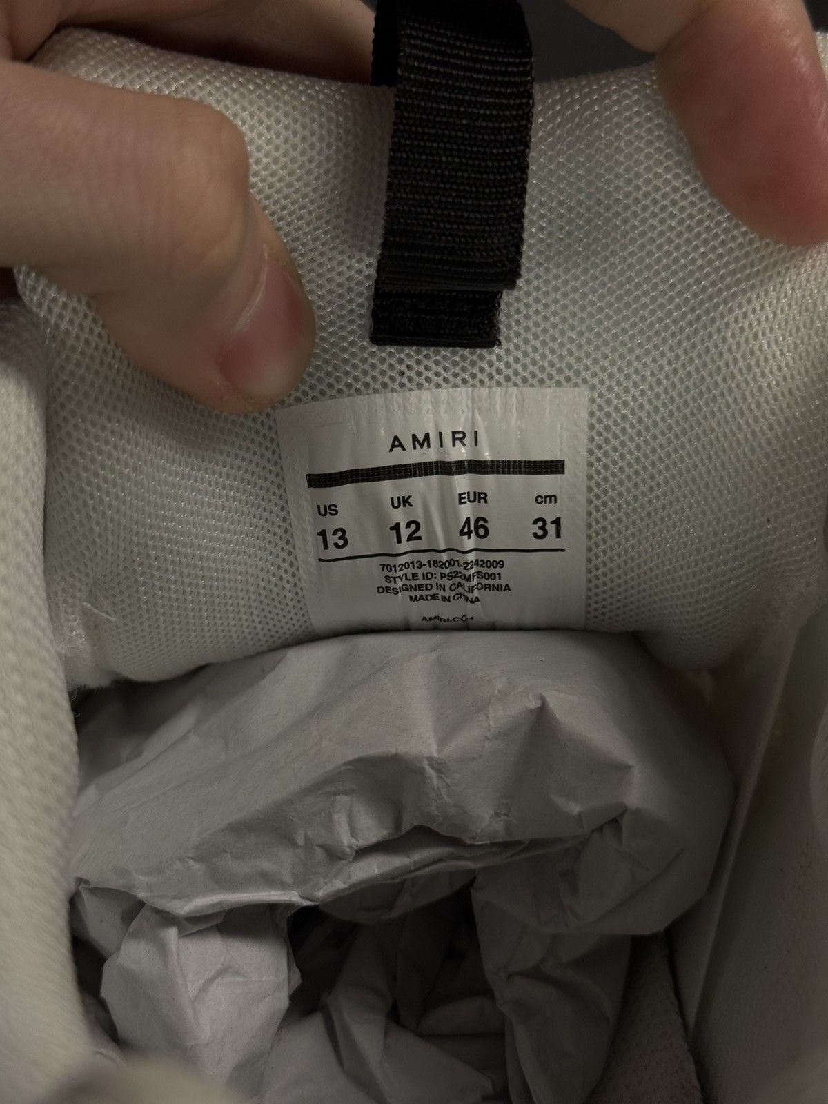 Amiri 46EU/13US - Amiri BONE RUNNER White & Black W BOX Size US 13 / EU 46 - 14 Thumbnail