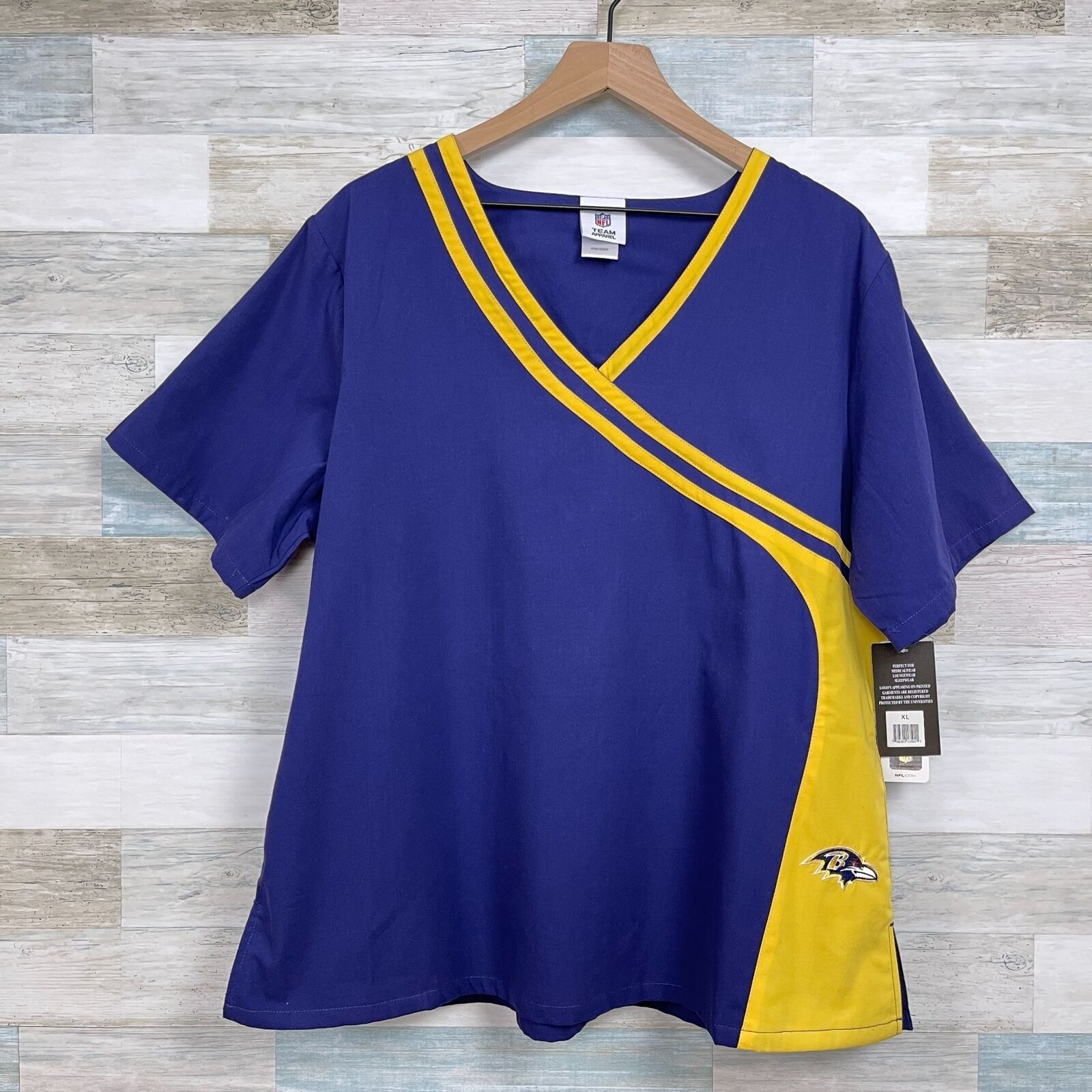 NFL Baltimore Ravens NFL Team Scrub Set Purple Yellow XL Large Size 30" / US 8 / IT 44 - 3 Thumbnail