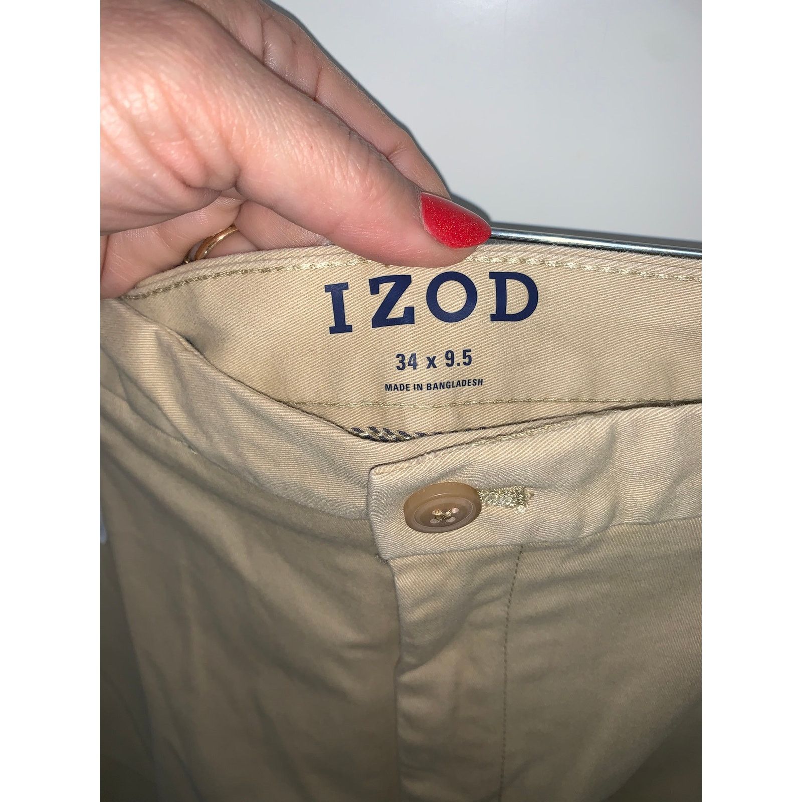 Izod NWT Set of 2 IZOD Men's Chino Shorts Size 34 Flat Front Size US 34 / EU 50 - 4 Thumbnail