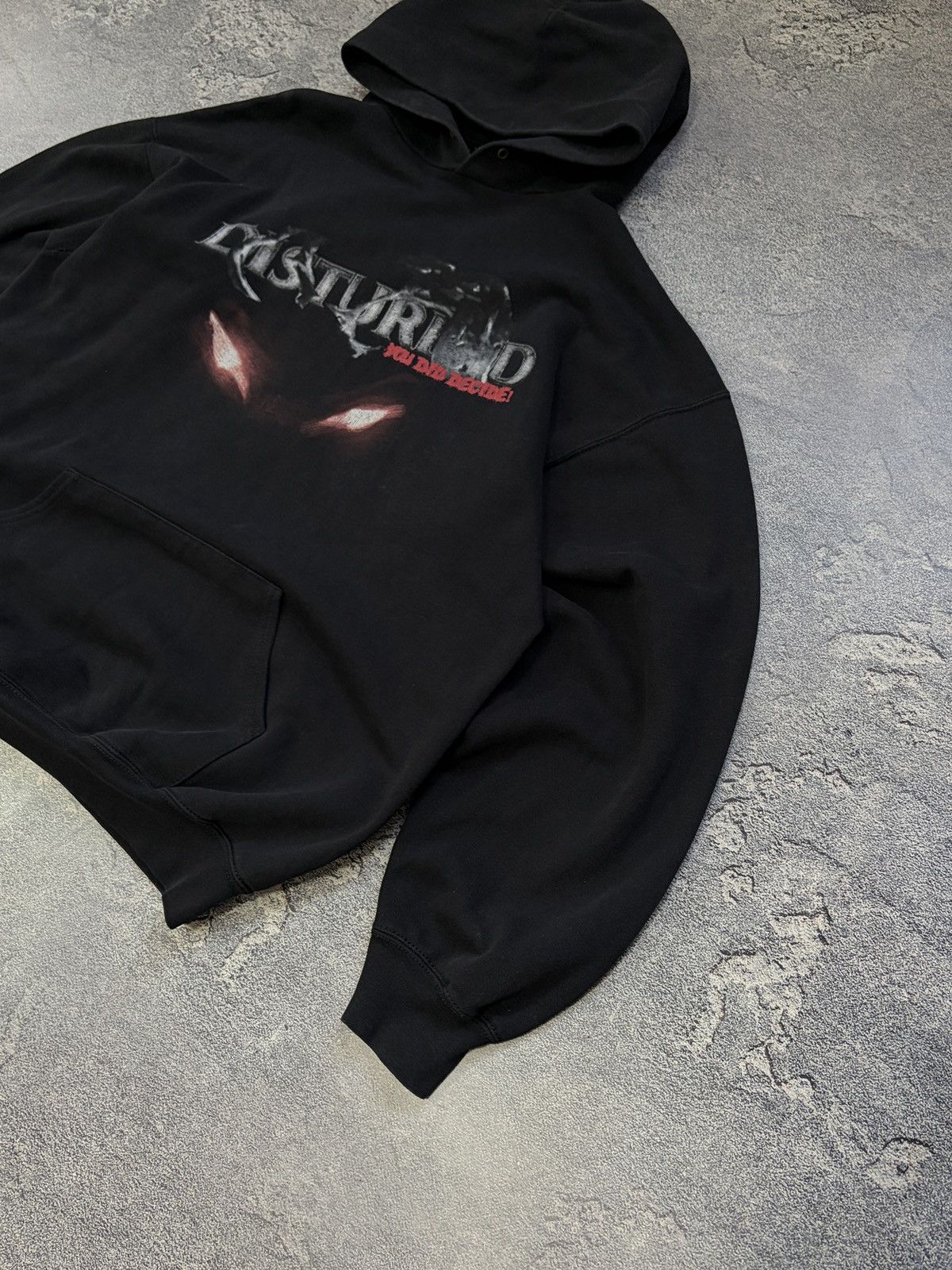 Vintage Vintage Disturbed Hoodie Black Rock Band Tour Merch 2000s XL Size US XL / EU 56 / 4 - 8 Thumbnail
