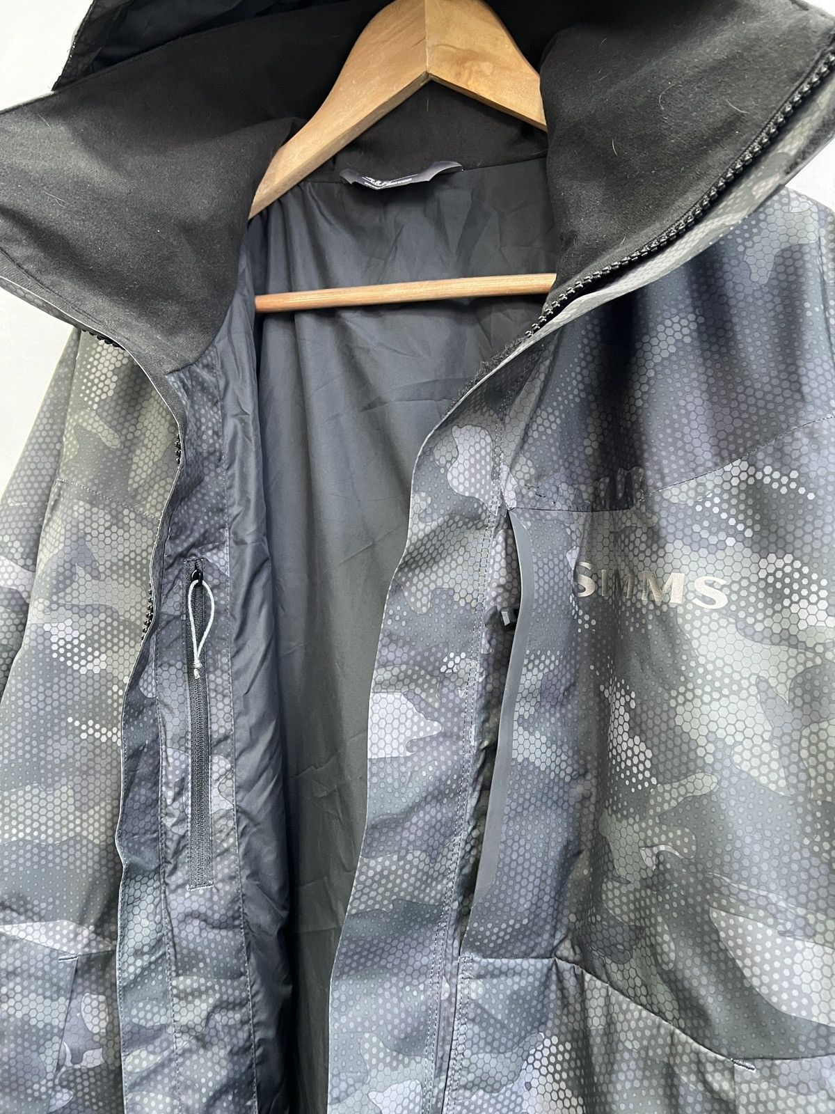 Simms Simms fishing Camo Waterproof Hooded Jacket Outdoor Size US M / EU 48-50 / 2 - 8 Thumbnail