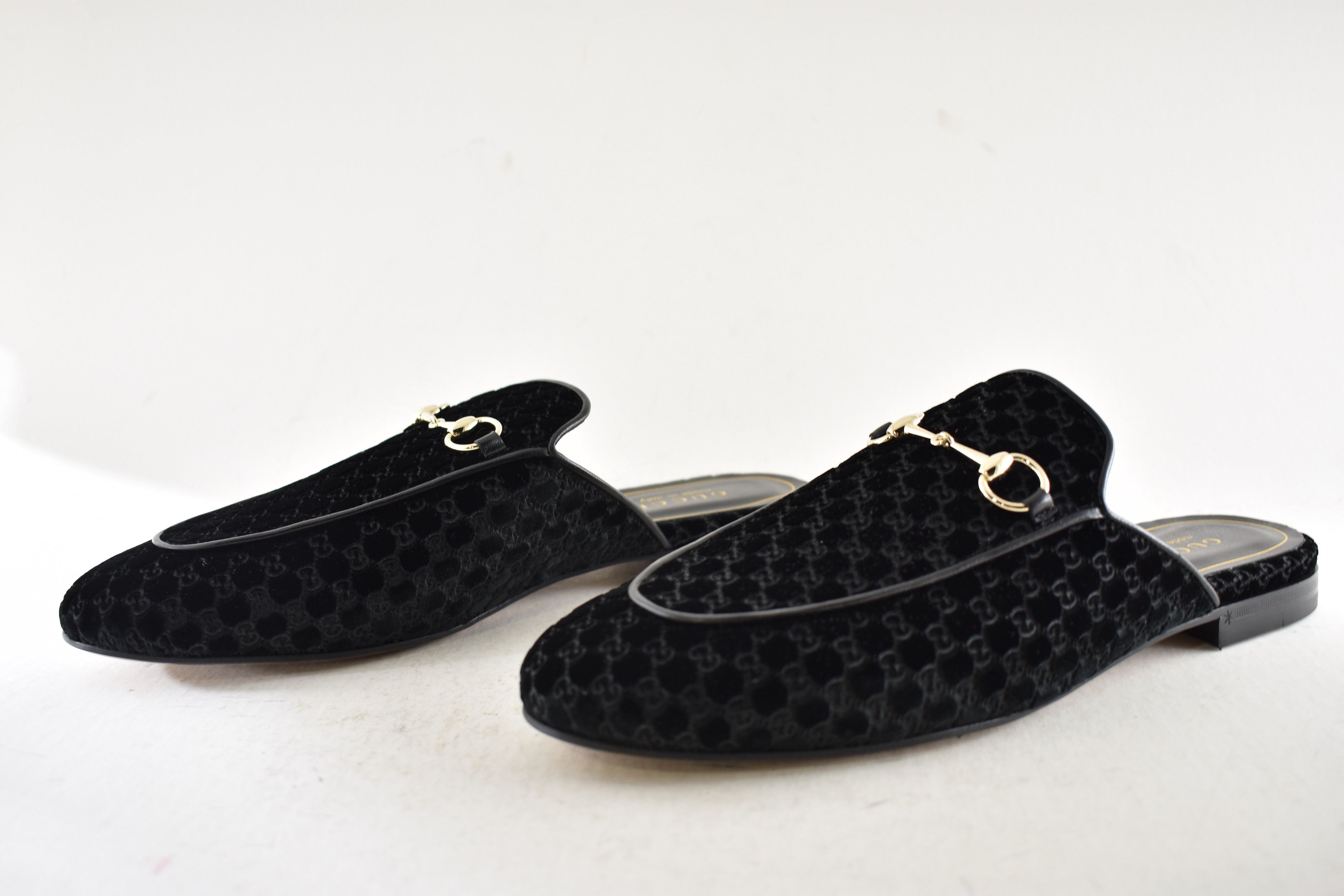 Gucci Princetown Velvet Backless Slide Loafer Mule Slipper Flat 41 Size US 11 / IT 41 - 16 Thumbnail