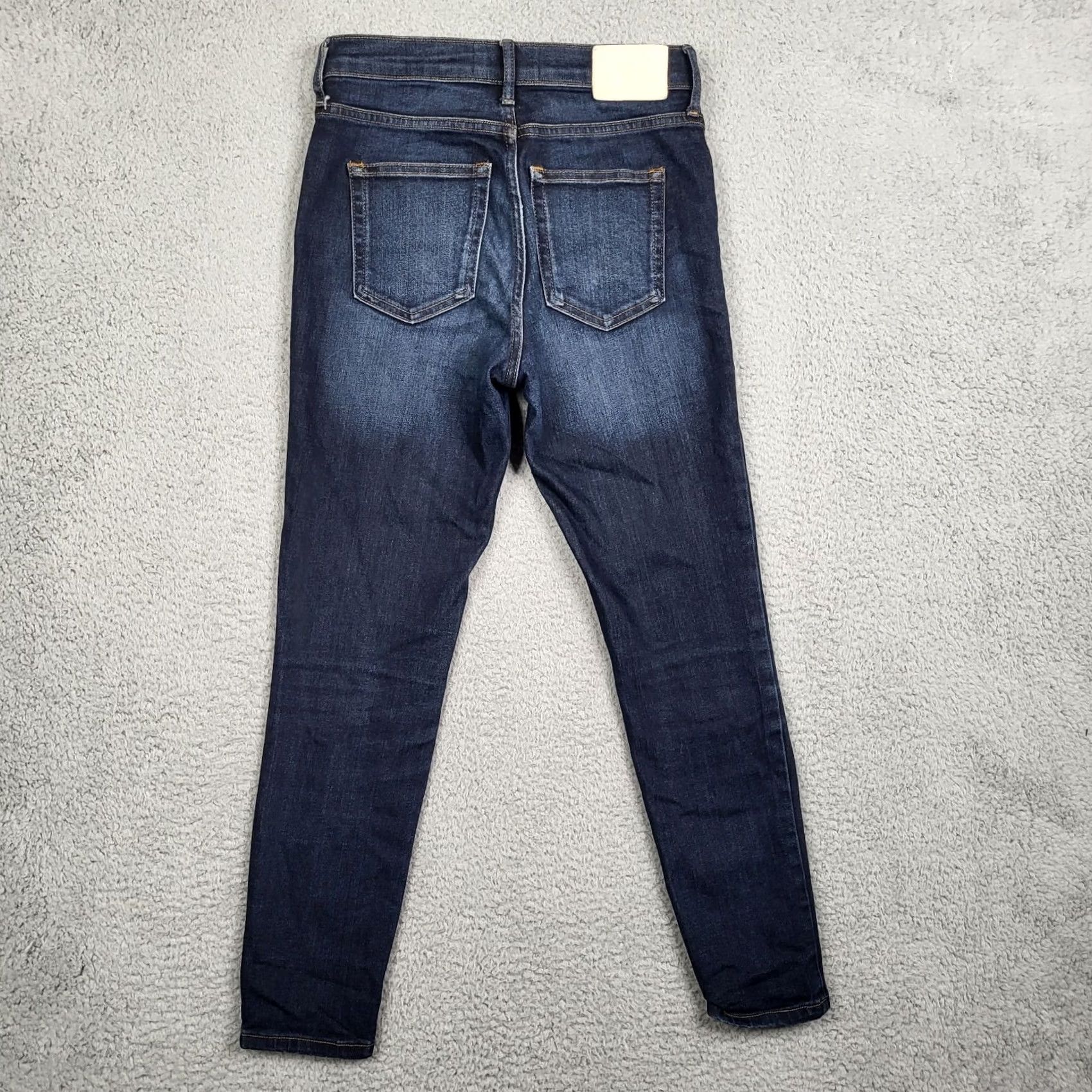Everlane Everlane Jeans The High Rise Skinny Jean Ankle blue Size 26 Denim Cotton/spandex Regular Dark blue Womens Boys? Size 26" / US 2 / IT 38 - 7 Thumbnail