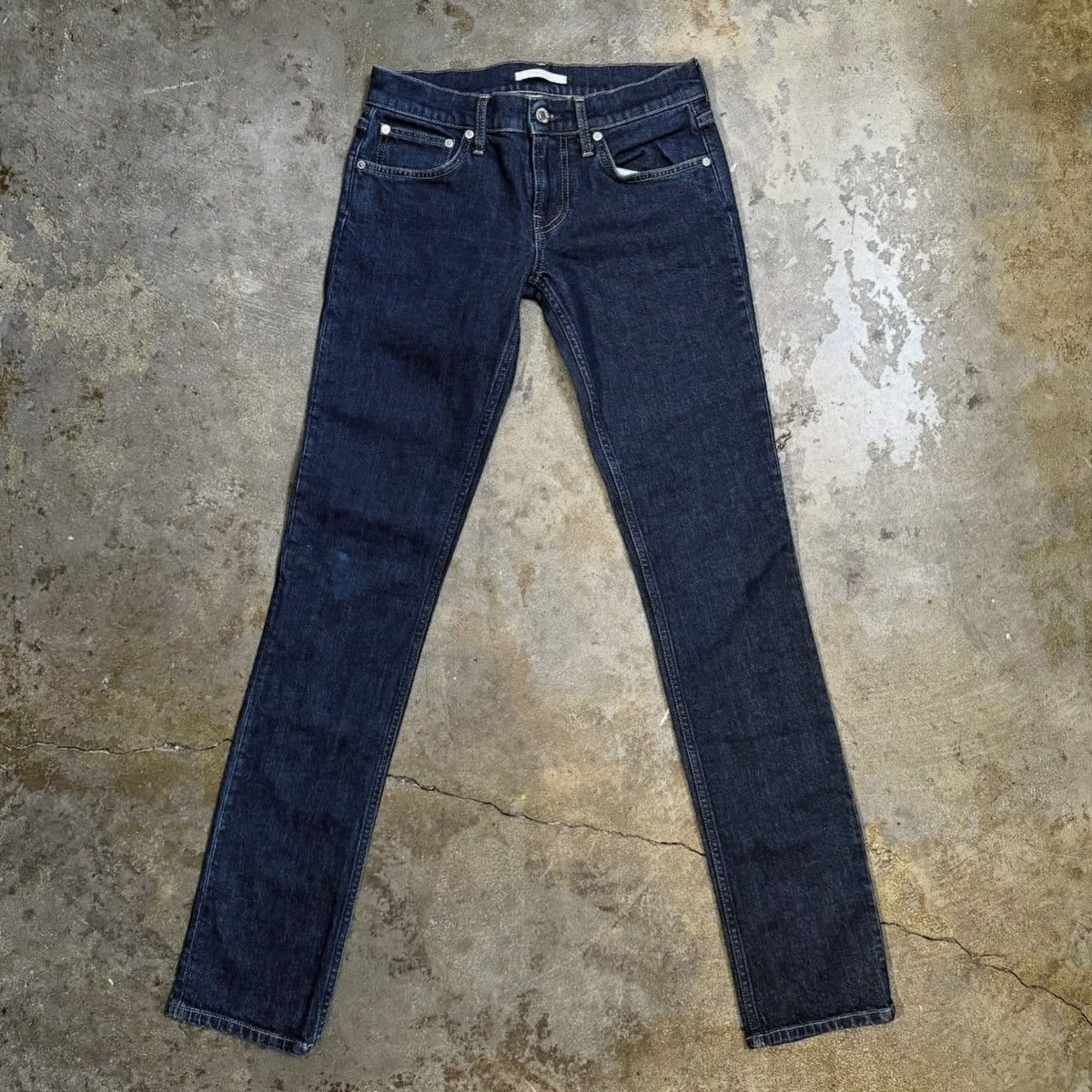 Helmut Lang HELMUT LANG LOW RISE SKINNY JEANS - BLUE - 27 Size 27" / US 4 / IT 40 - 1 Thumbnail