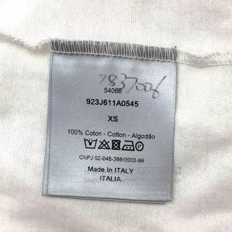 Dior Dior White vertical stripe logo jacquad cotton round-neck Size US XS / EU 42 / 0 - 7 Thumbnail