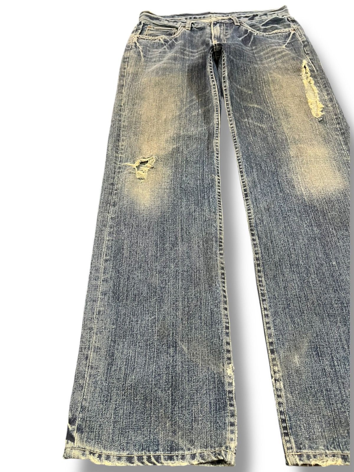Takeo Kikuchi Vintage Takeo Kikuchi Faded Distressed Denim Size US 33 - 3 Thumbnail