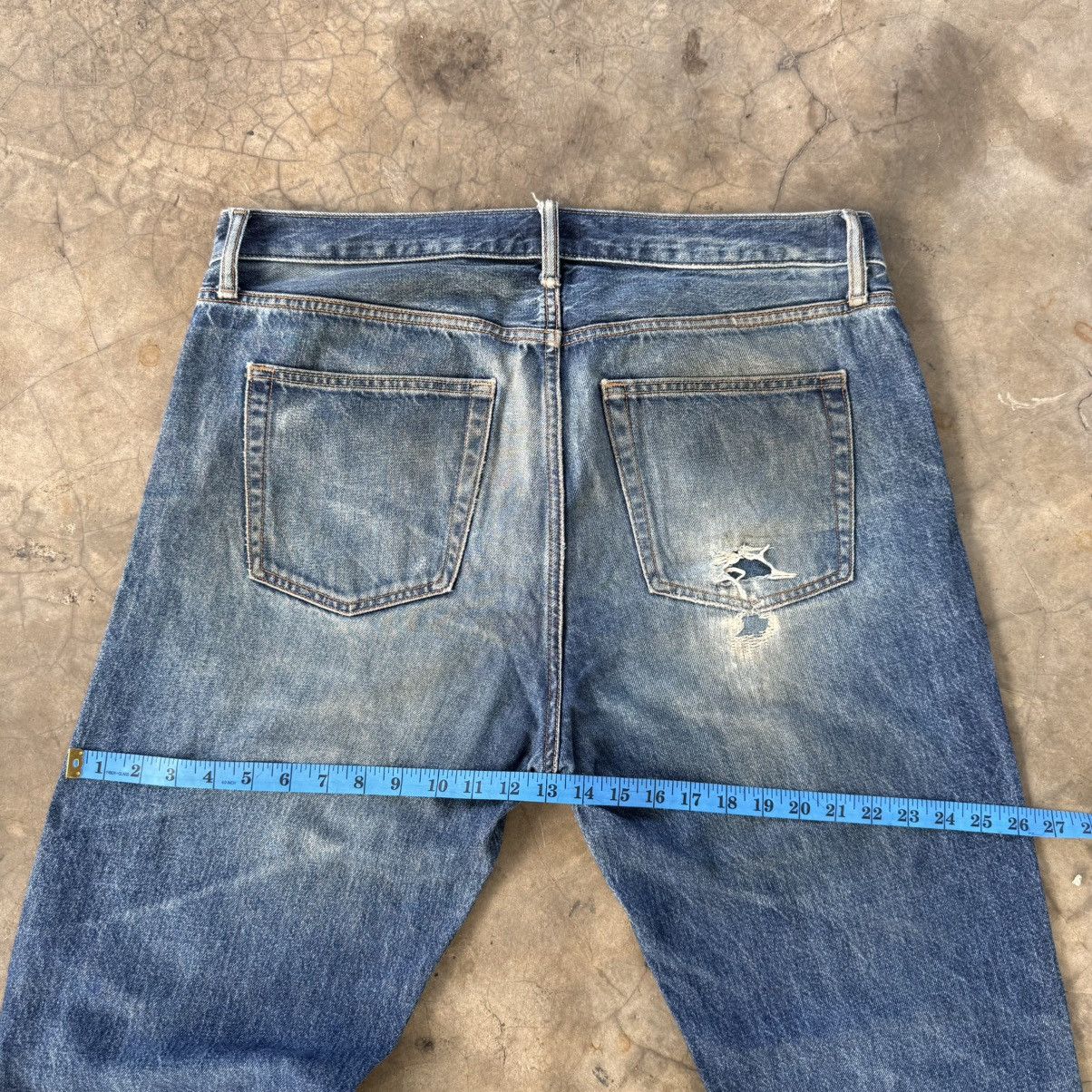 Japanese Brand W38 Vintage Japanese Rusty Mud Washer Denim Jean Pants Size US 38 / EU 54 - 12 Thumbnail