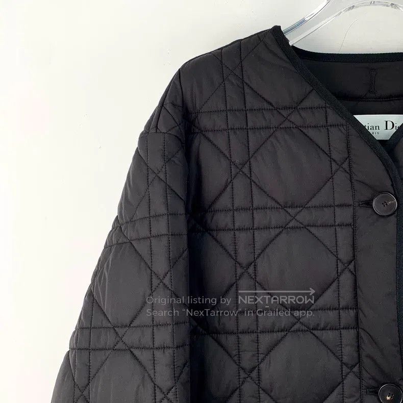 Dior Dior Black logo rattan plaid long-sleeved cotton jacket Size XS / US 0-2 / IT 36-38 - 3 Thumbnail