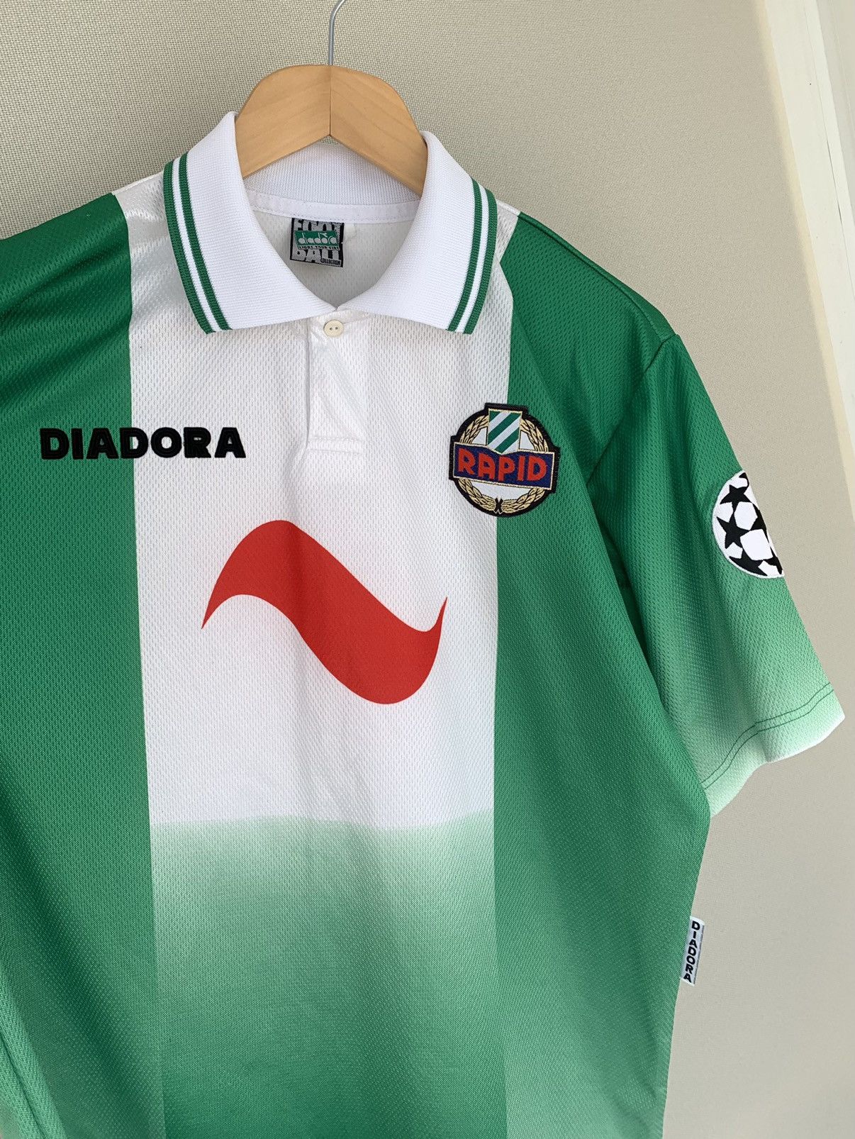Diadora Diadora Rapid Vintage 1996-1998 Champions League Jersey L Size US L / EU 52-54 / 3 - 9 Thumbnail