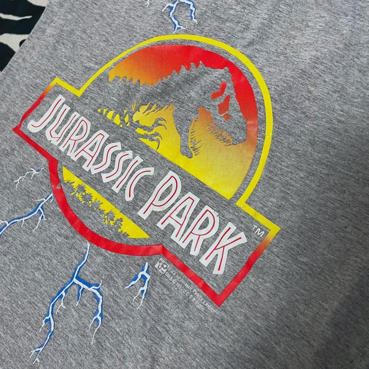 Vintage Jurassic Park 1992 Thunder Lightning Vintage Tee Size US S / EU 44-46 / 1 - 4 Thumbnail