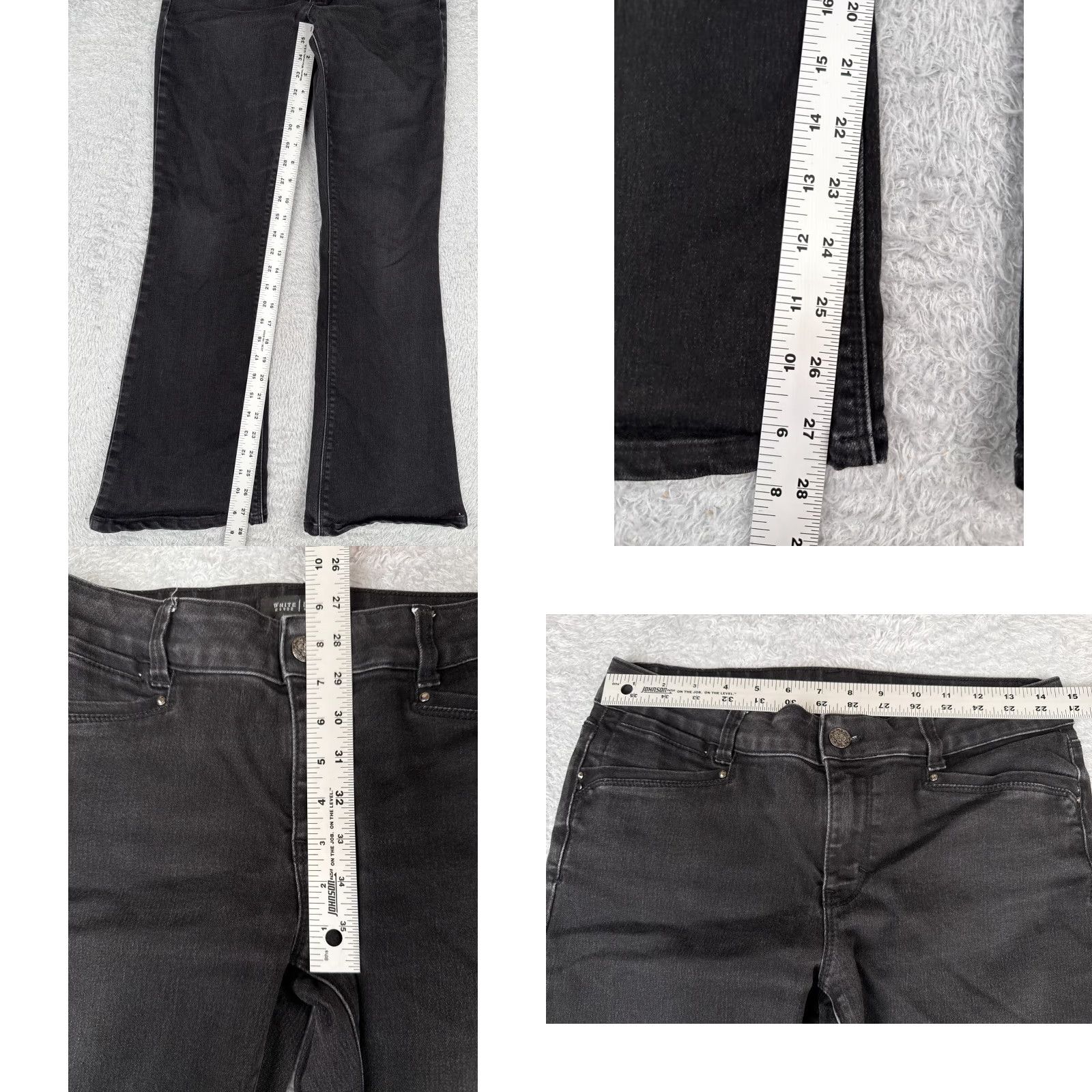 White House Black Market White House Black Market Jeans Women 6 Black Denim Dark Wash Bootcut 30x28 Denim Fashion Jeans Women 6 Black Vintage: No Size 28" / US 6 / IT 42 - 8 Thumbnail