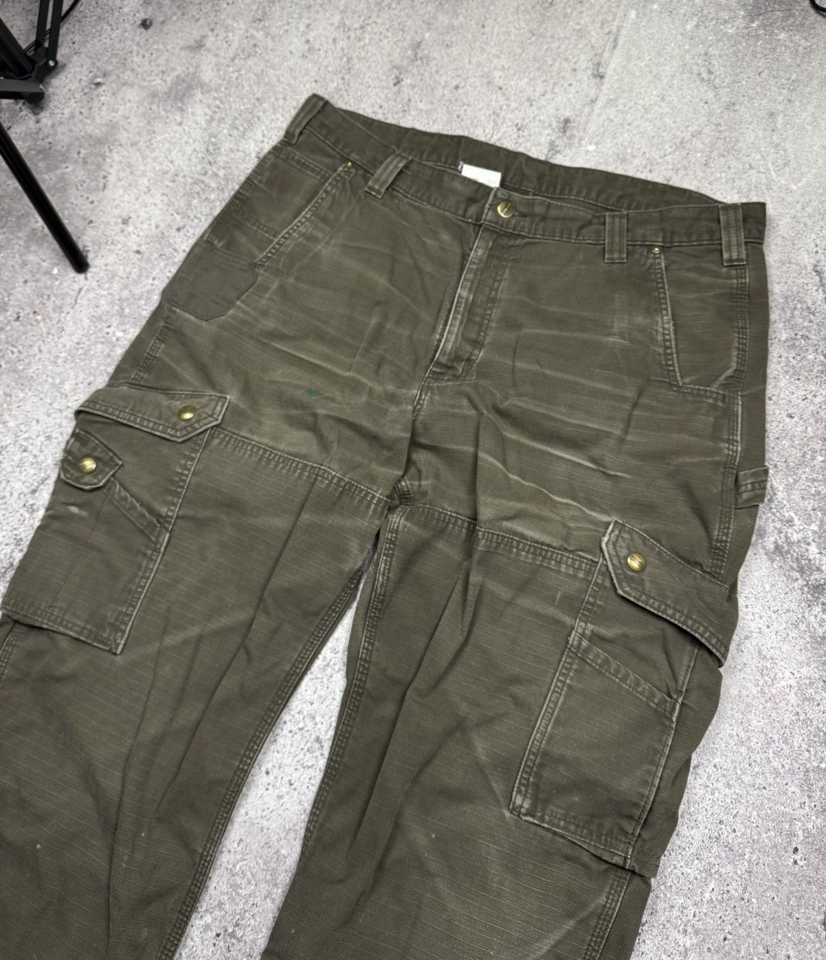 Carhartt Crazy Vintage Faded Carhartt Y2K Cargo Work Pants Japanesse Size US 38 / EU 54 - 4 Thumbnail