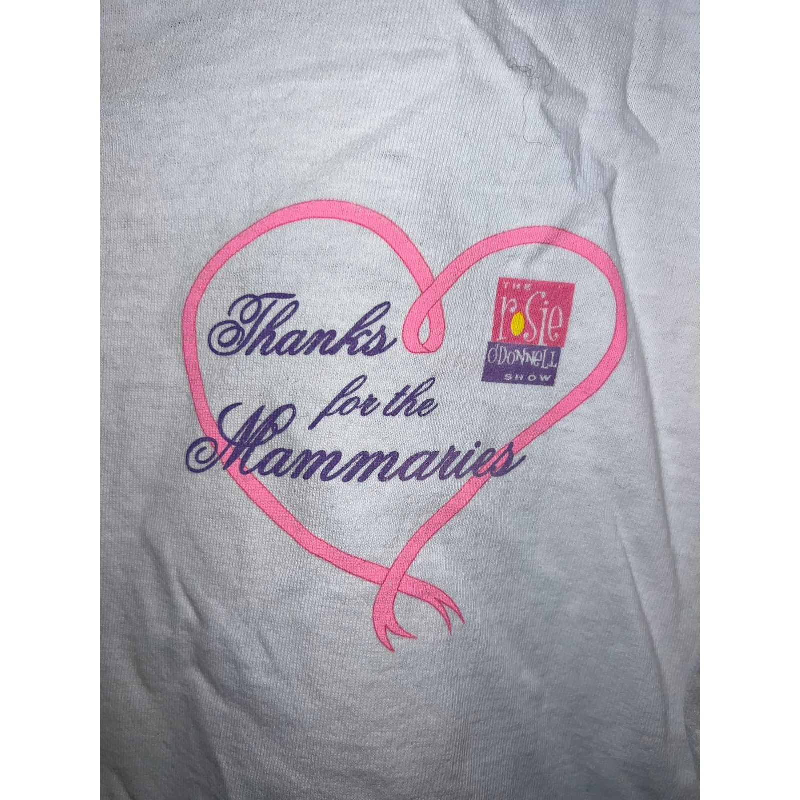 Vintage Vintage Rosie O Donnell Show Shirt Thanks Mammaries Cancer X Size US XL / EU 56 / 4 - 3 Thumbnail