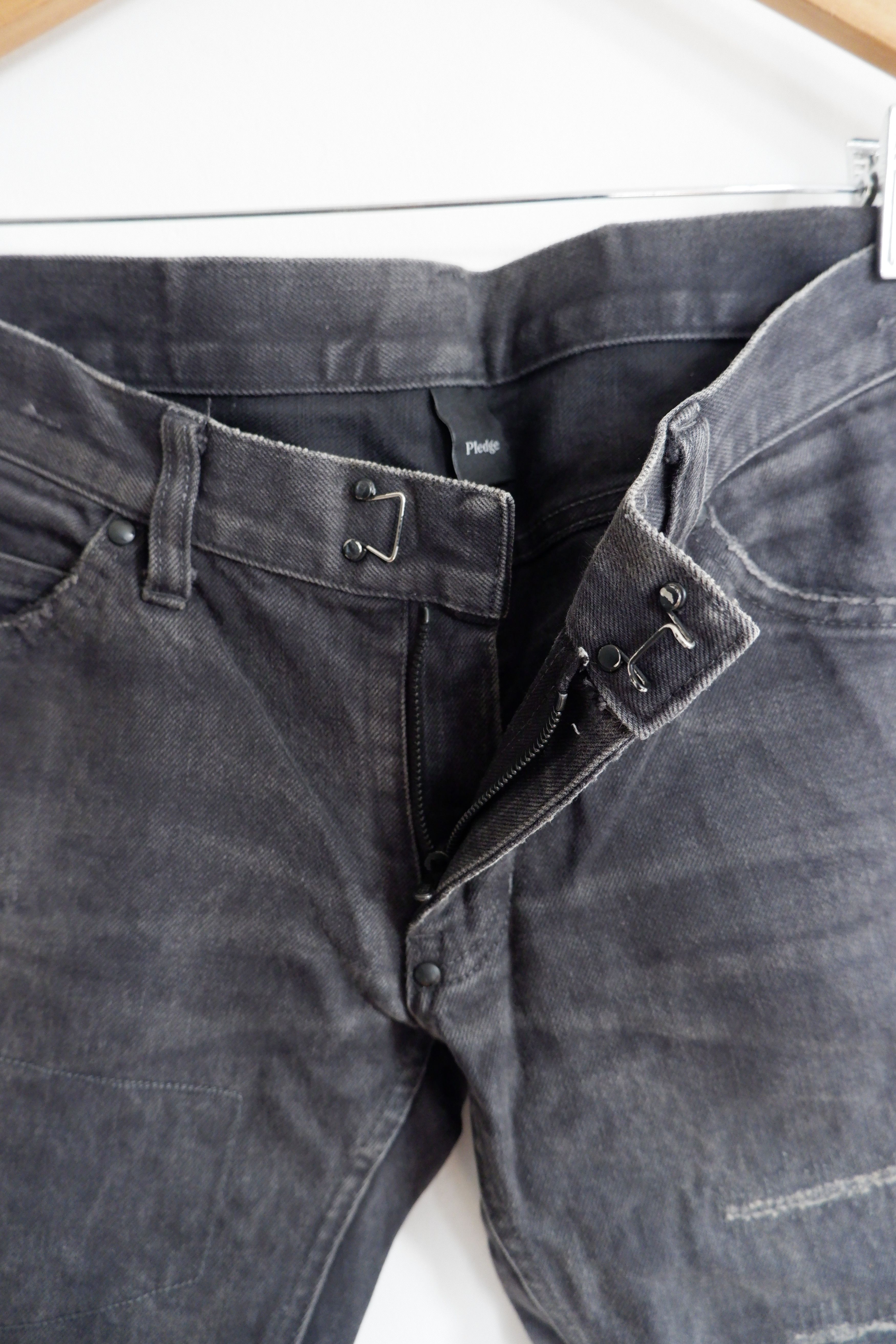If Six Was Nine Le Grand Bleu Style - Pledge Distressed Denim Slim Fit Size US 32 / EU 48 - 5 Thumbnail
