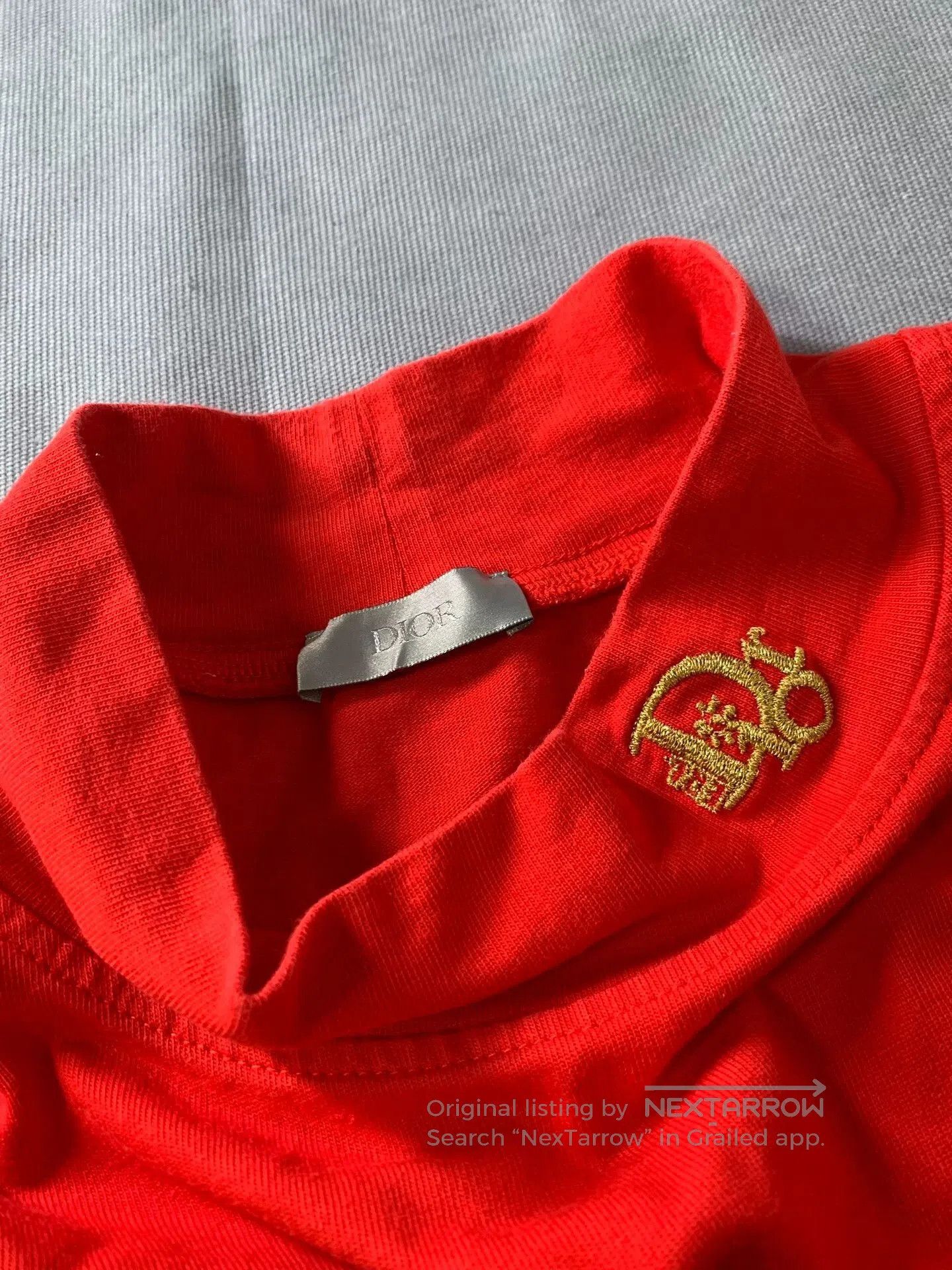 Dior Dior Year of Rabbit Red Embroidered Turtleneck. Size M / US 6-8 / IT 42-44 - 4 Thumbnail