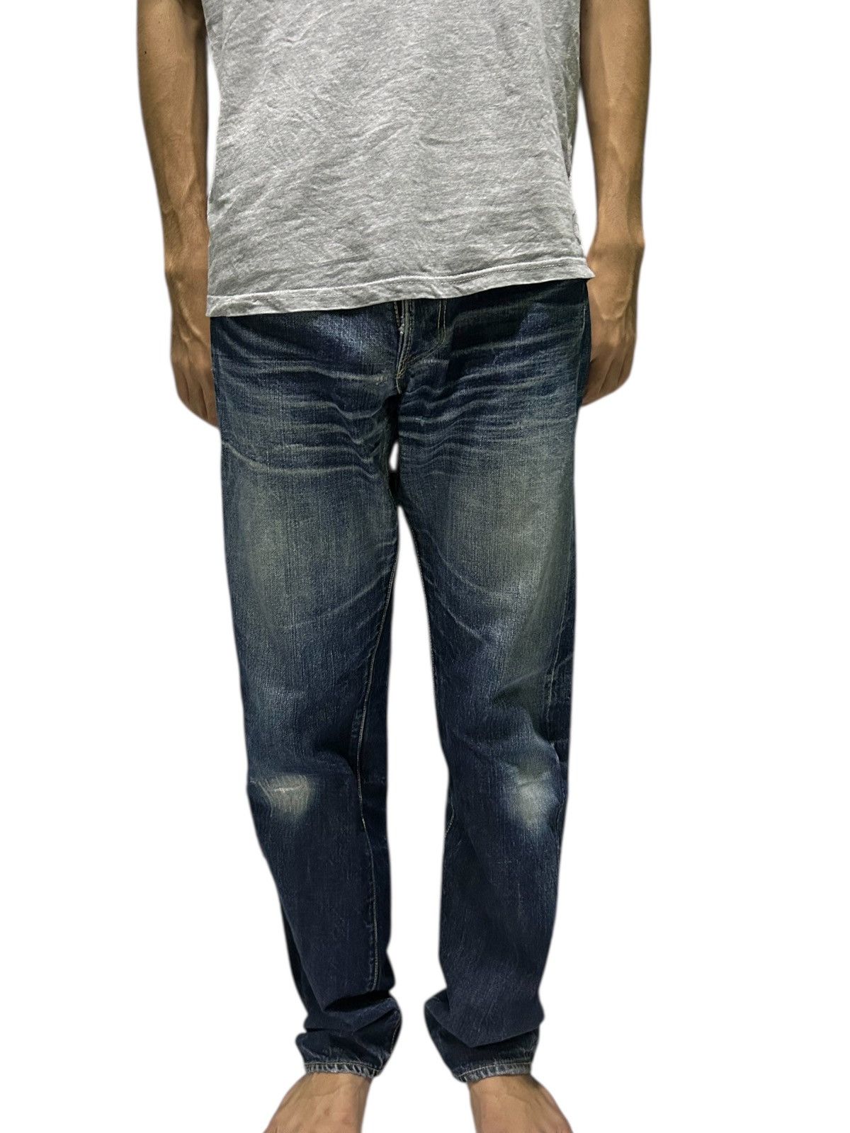Japanese Brand × Kapital × Vintage eight-G Selvedge Distressed Japanese Denim Jeans Size US 29 - 25 Thumbnail