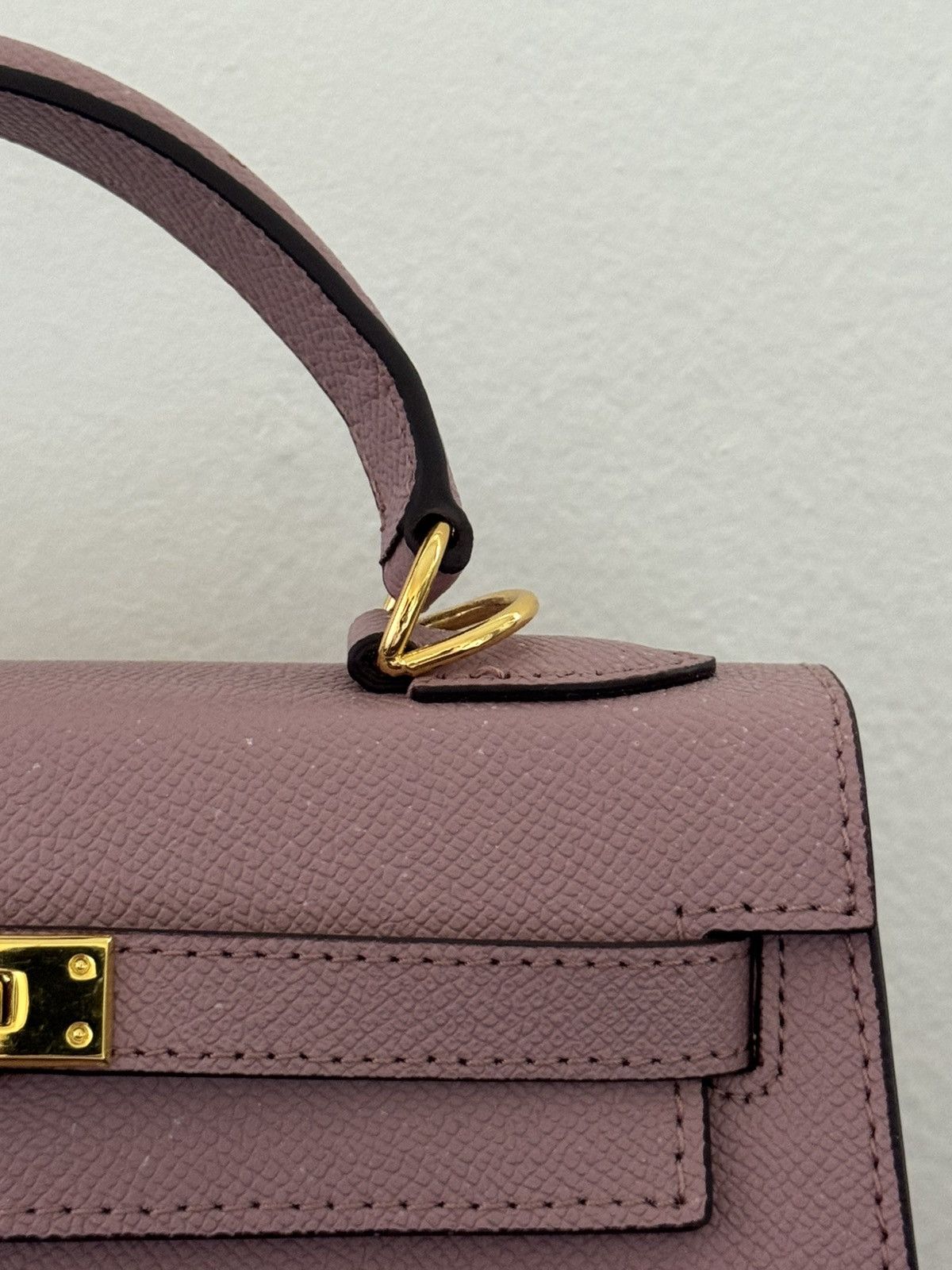 Other Mauve “Kelly-Style” Top Handle Bag Size ONE SIZE - 18 Thumbnail