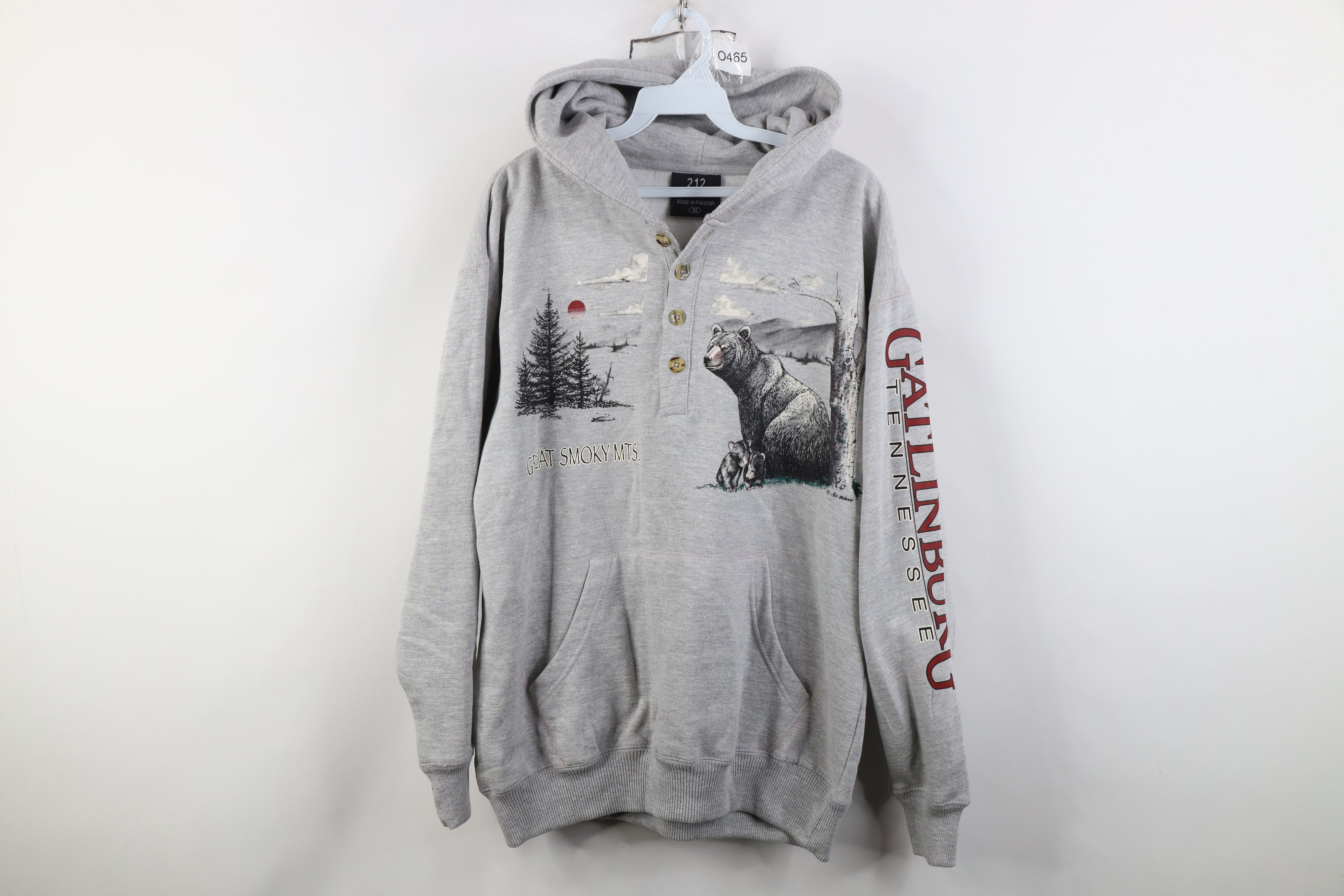 Vintage Vintage 90s Streetwear Mountains Bear Hoodie Sweatshirt Size US M / EU 48-50 / 2 - 1 Thumbnail
