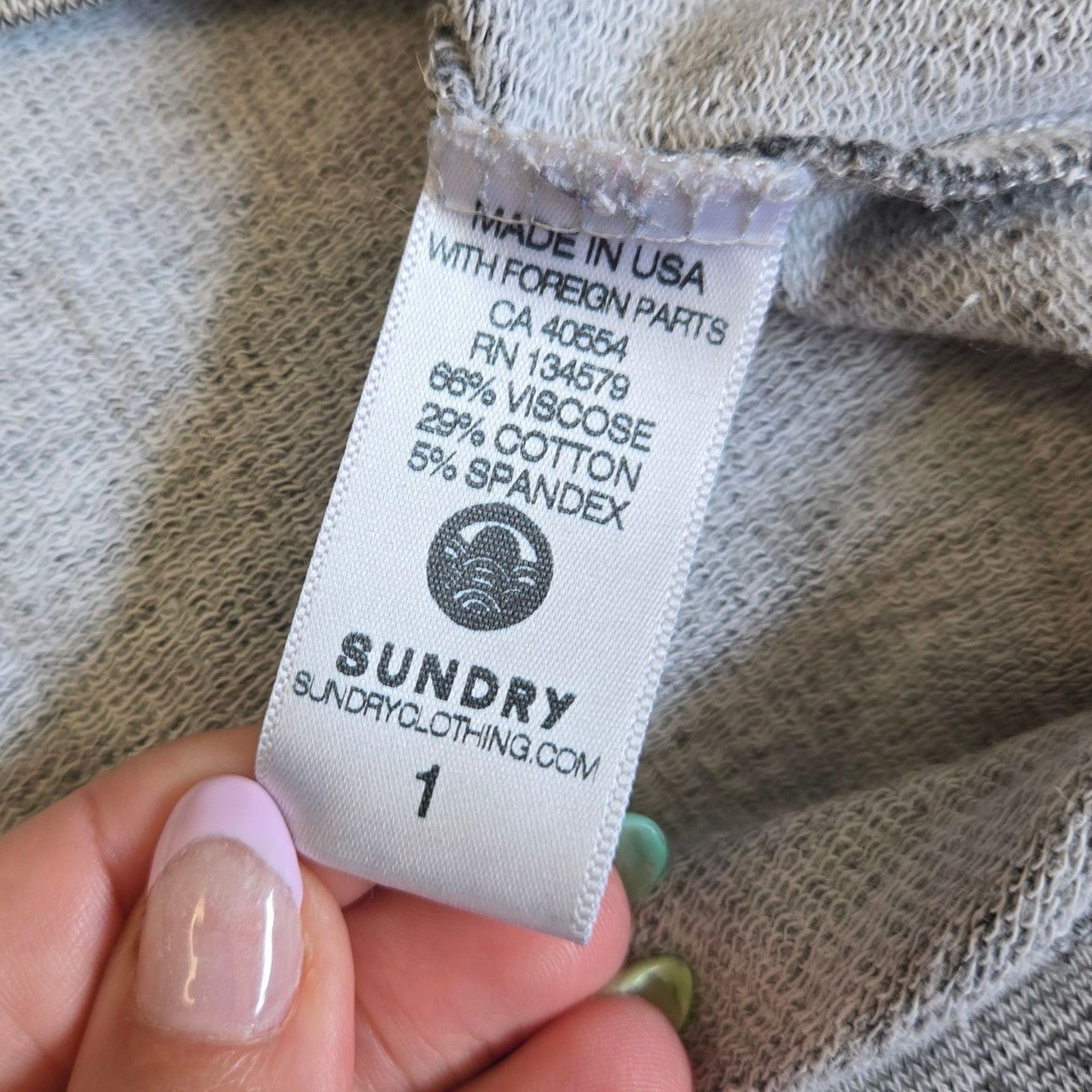Sundry Sundry Gray Star Print Sweatshirt Size 1 Small Size S / US 4 / IT 40 - 7 Thumbnail