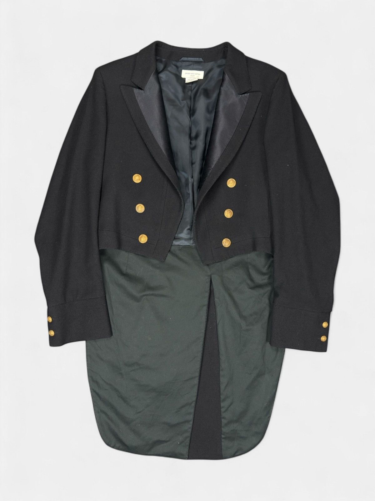 Dries Van Noten Dries Van Noten - Black Tailcoat Size 50S - 1 Thumbnail