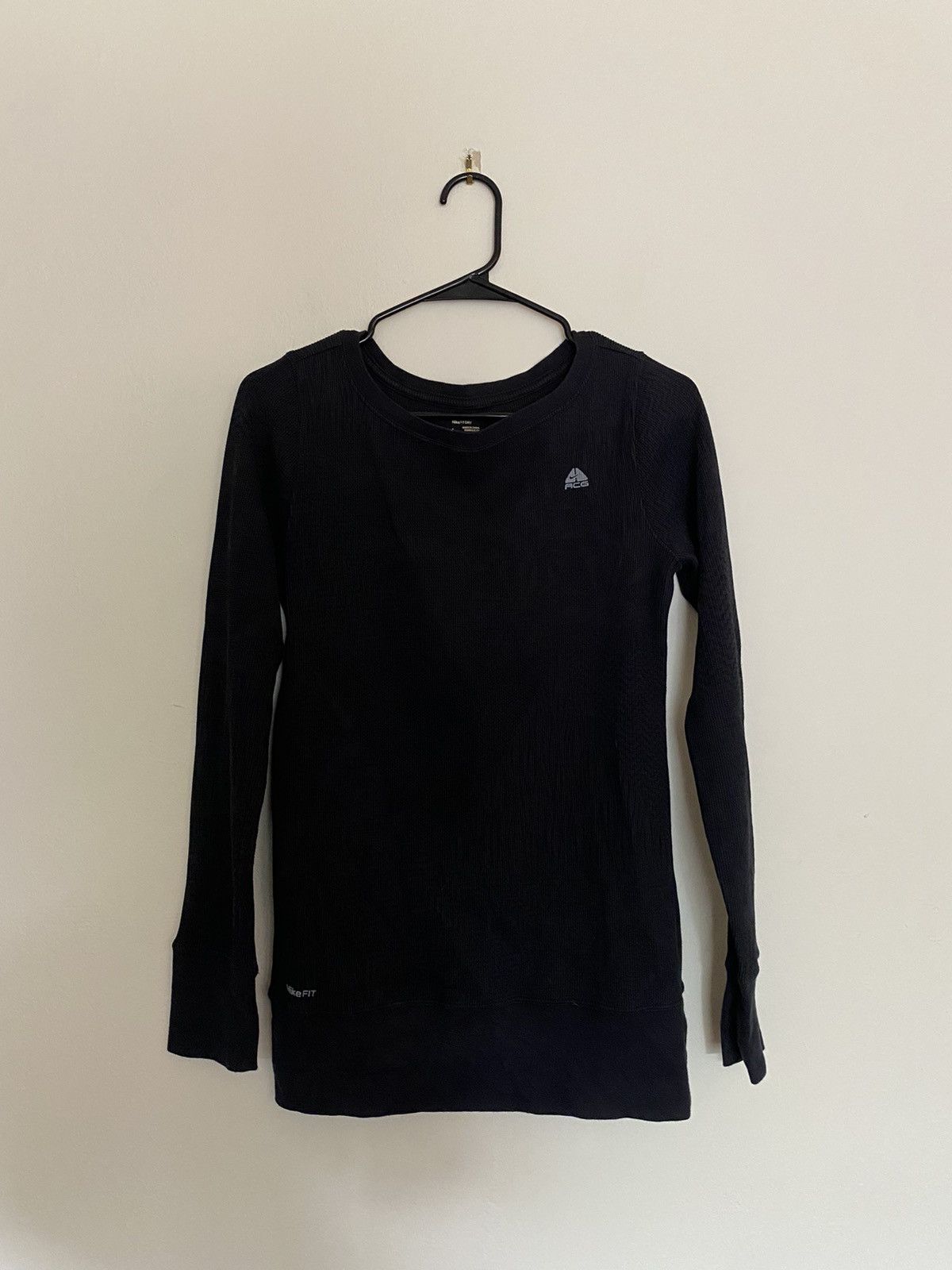 Nike × Nike ACG × Vintage Vintage Nike ACG Black Thermal Long sleeve Shirt Size US L / EU 52-54 / 3 - 1 Thumbnail
