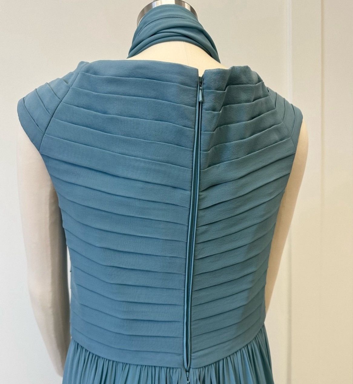 Elie Saab ELIE SAAB Scarf-Detailed Blouson Maxi Dress blue Size M / US 6-8 / IT 42-44 - 5 Thumbnail