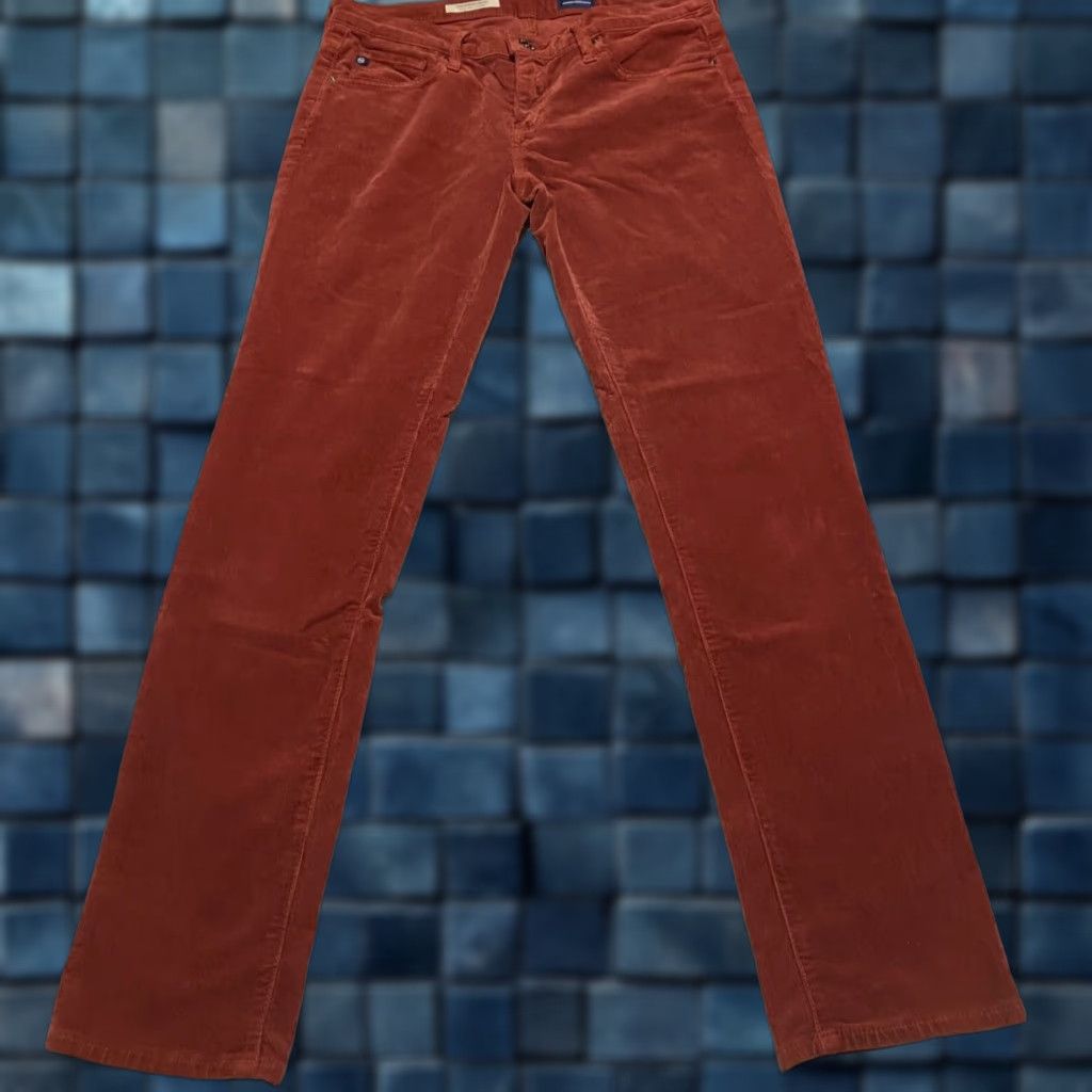 Vintage VINTAGE AG Adriano Goldschmied Womens Jeans 27P Stevie Slim Straight Red Corduroy 5-Pocket Design Mens? Size 27" / US 4 / IT 40 - 1 Thumbnail