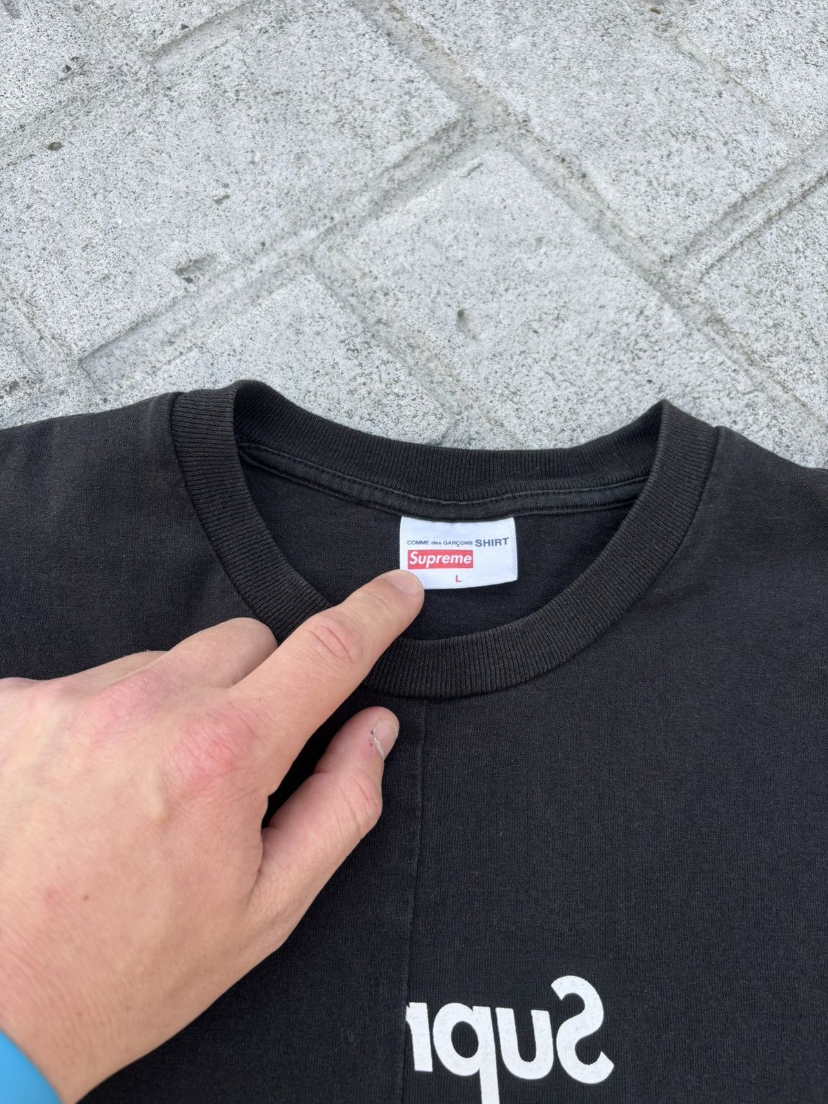 Supreme Supreme x cdg tee Size US M / EU 48-50 / 2 - 2 Thumbnail