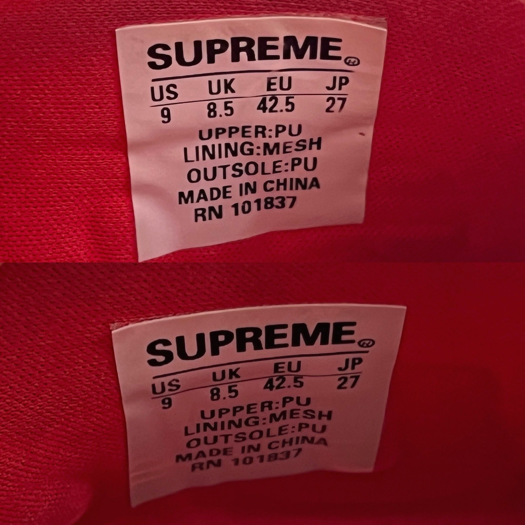 Supreme Supreme 14SS Slides Red Size US 9 / EU 42 - 7 Thumbnail