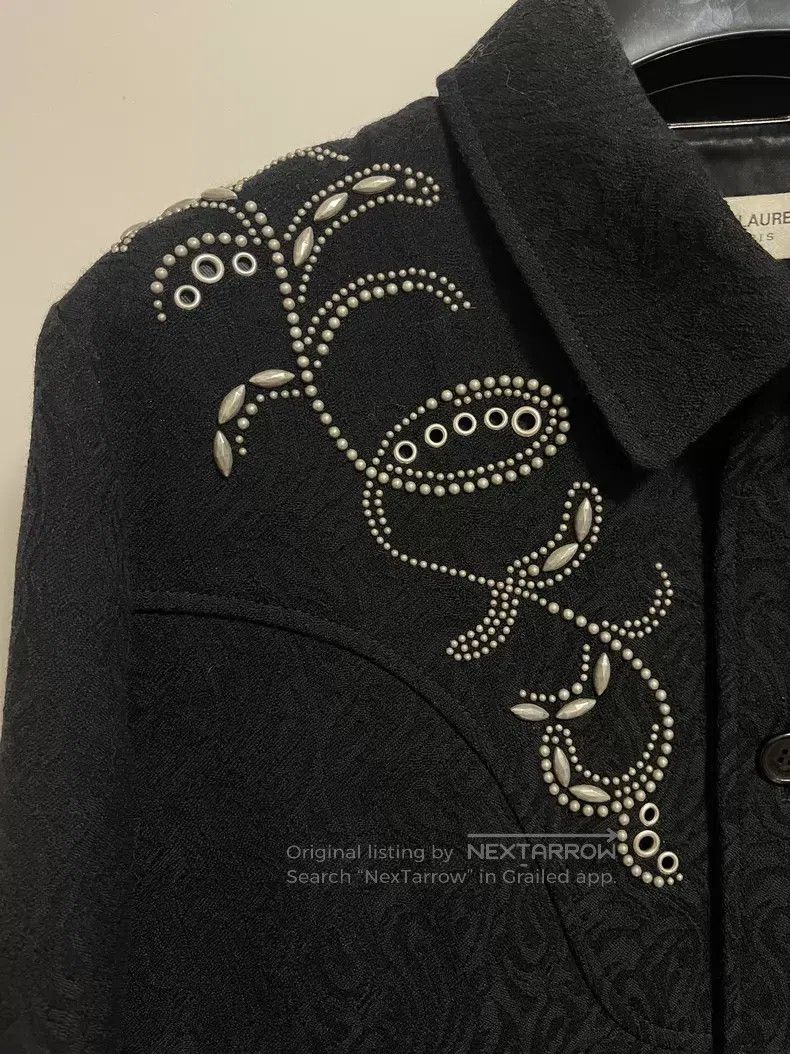 Saint Laurent Paris Saint Laurent Paris Jewel-studded Jacket i Size US M / EU 48-50 / 2 - 3 Thumbnail