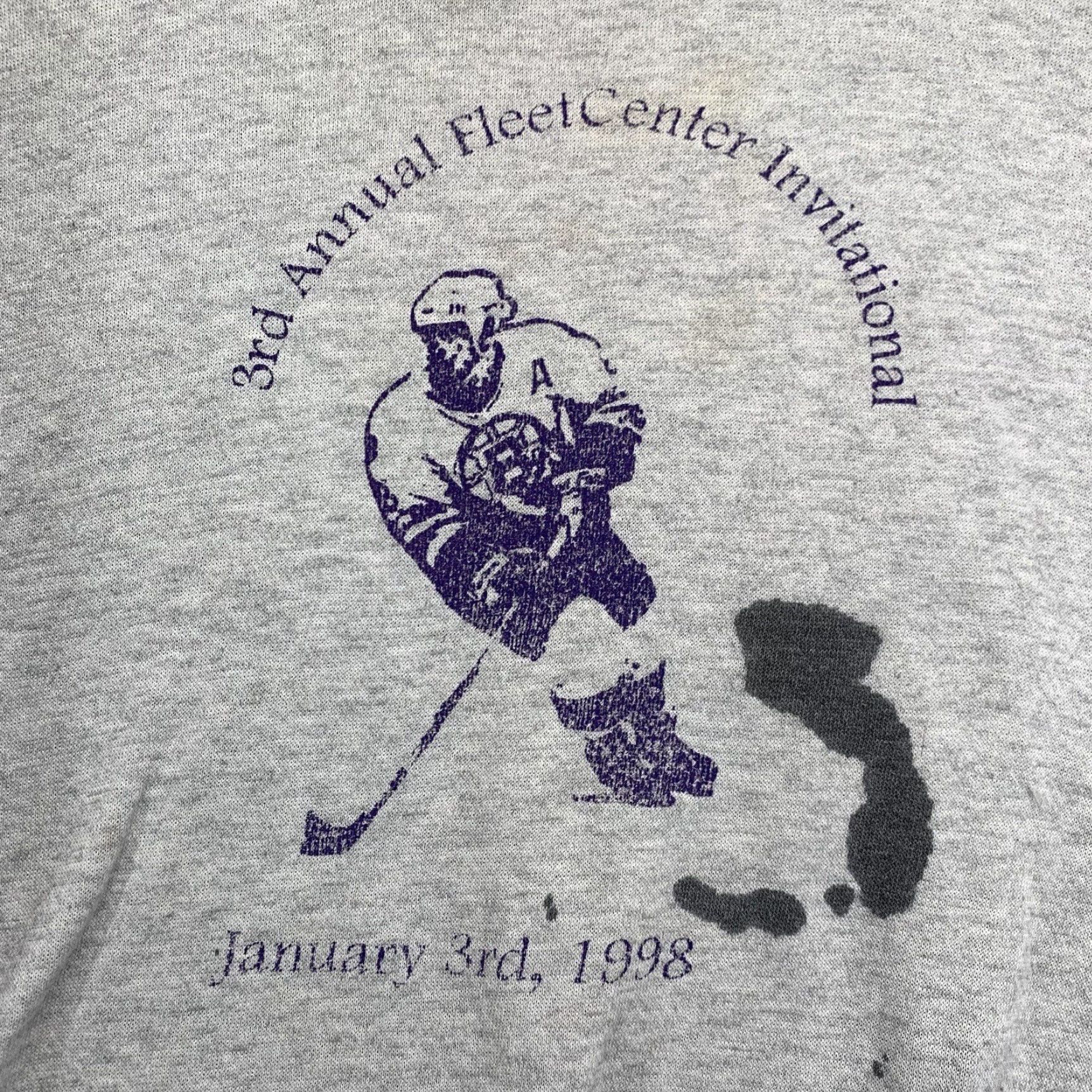 Lee VINTAGE Lee Sweatshirt Hockey 90s Gray Pullover Crew Neck XL Men Size US XL / EU 56 / 4 - 2 Thumbnail