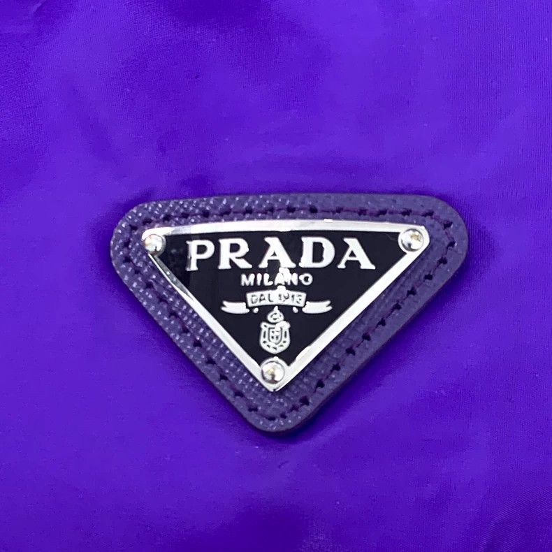 Prada Prada Purple triangle hooded zipper down jacket 2502-Nextar Size US XS / EU 42 / 0 - 5 Thumbnail