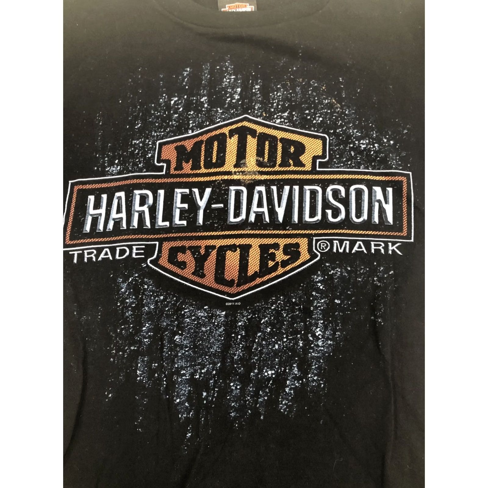 Harley Davidson Harley-Davidson T-Shirt Men M Black Solid Crew Neck Short Sleeve Graphic Print Bicycle Motorcycle Theme Southaven, MS World Size US M / EU 48-50 / 2 - 2 Thumbnail