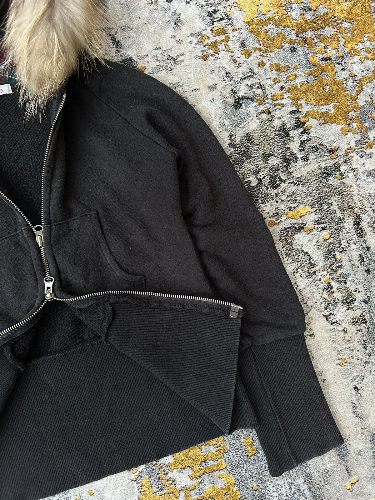 Beauty Beast JASSIE RABBIT FUR ZIP UP HOODIE IF SIX WAS NINE LGB STYLE Size XS / US 0-2 / IT 36-38 - 5 Thumbnail