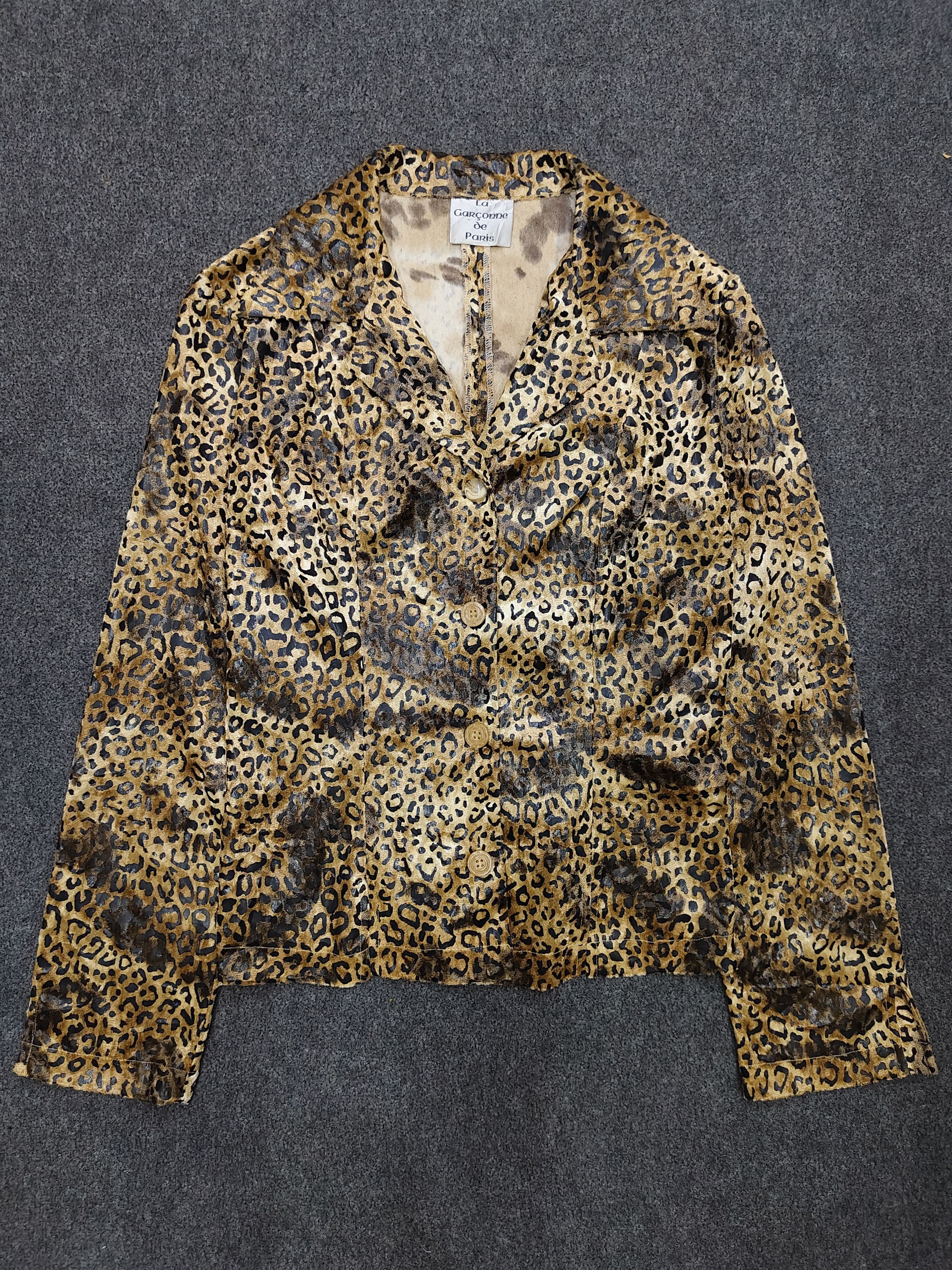 Seditionaries 90s La Garçonne de🇫🇷 Leopard Pattern Y2K Glam Rock Jacket Size S / US 4 / IT 40 - 4 Thumbnail