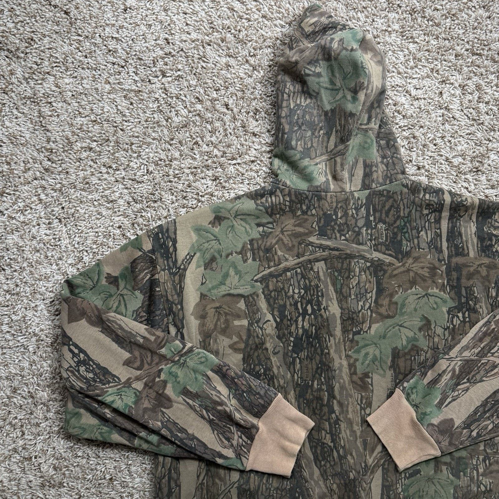 Vintage Vintage 80's Camo Full Zip Hoodie Size XL Ace Sportswear USA Size US XL / EU 56 / 4 - 9 Thumbnail