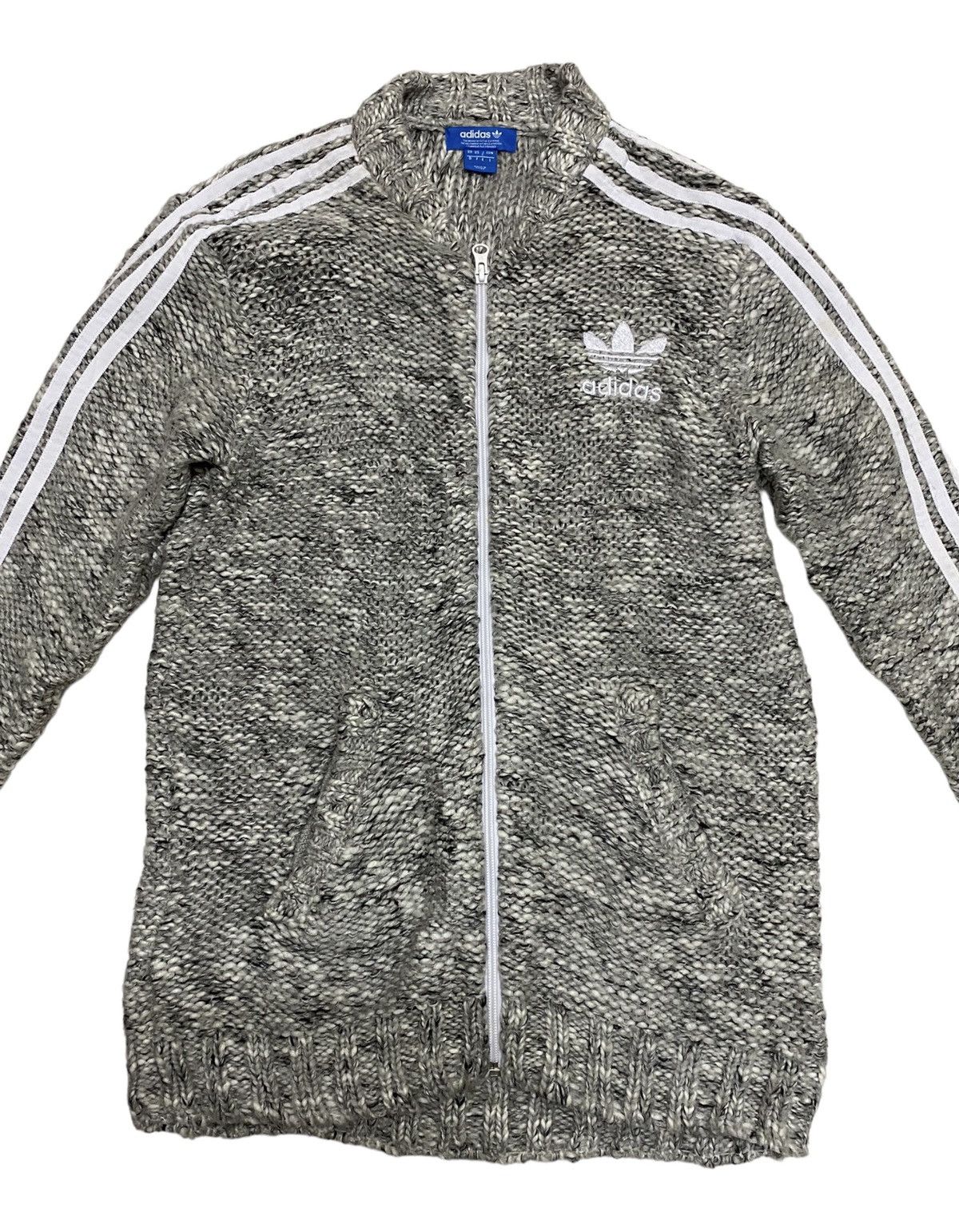 Adidas Adidas Original 3 Stripe Zipper Knitted Sweater (C2) Size US S / EU 44-46 / 1 - 2 Thumbnail