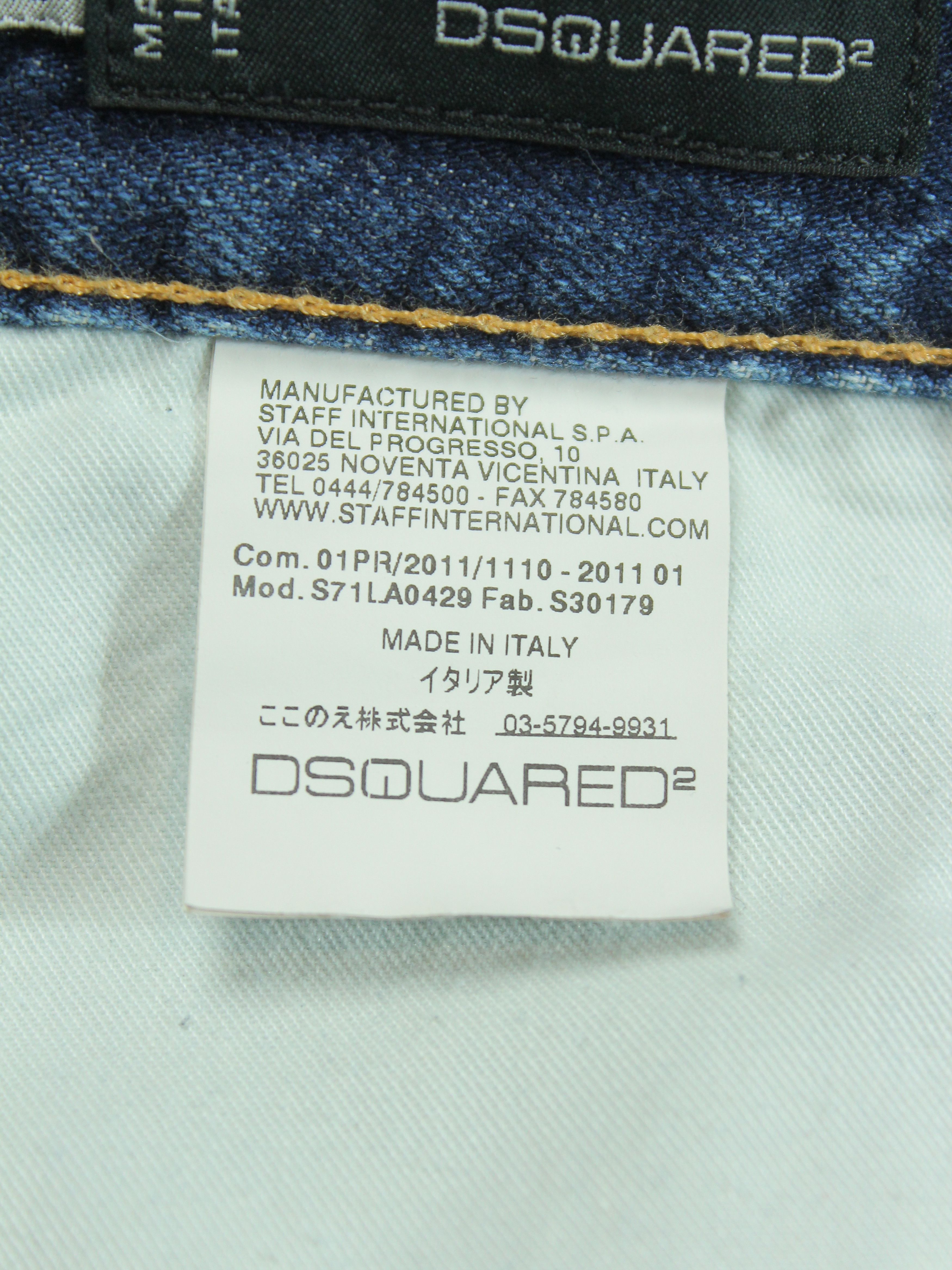 Dsquared2 DSQUARED2 VINTAGE DENIM DISTRESSED JEANS MENS 48 32 STRAIGHT Size US 32 / EU 48 - 12 Thumbnail