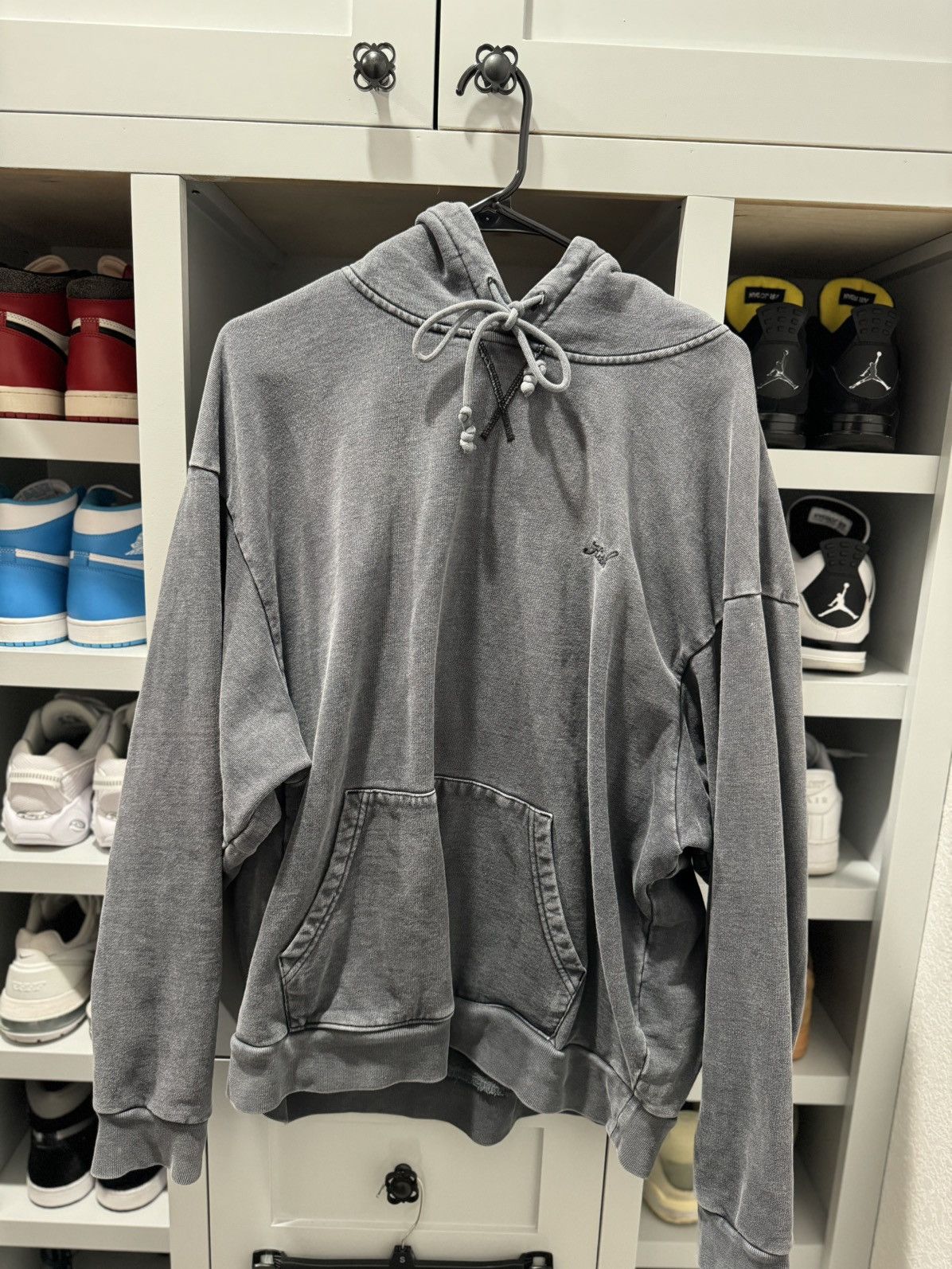 image of Heavyweight Gray Kith Nelson Hoodie (Sz ) in Grey, Men's (Size 2XL)