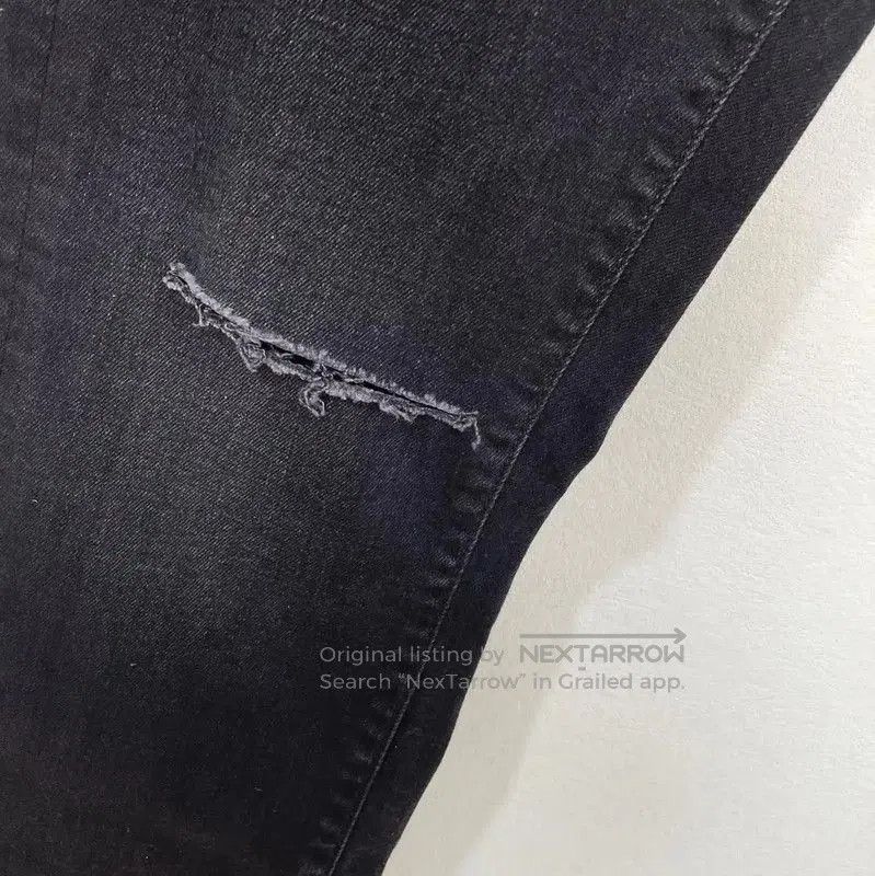 Off-White Black Denim Casual Pants .