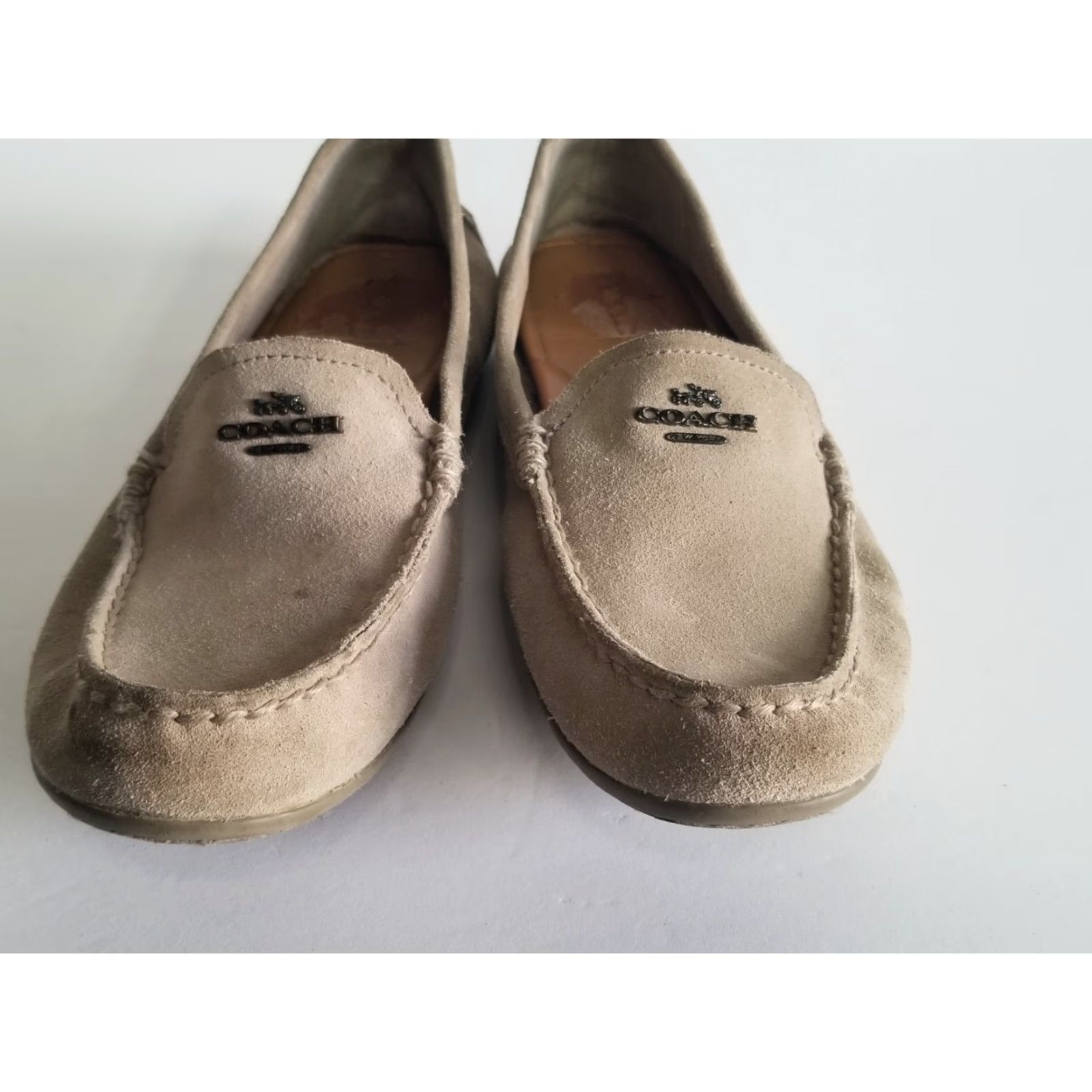Coach Coach Mary Lock Up Driver Loafer Slip On Round Toe Suede Leather Gray Size 8.5 B Womens Casual Size US 9 / IT 39 - 6 Thumbnail