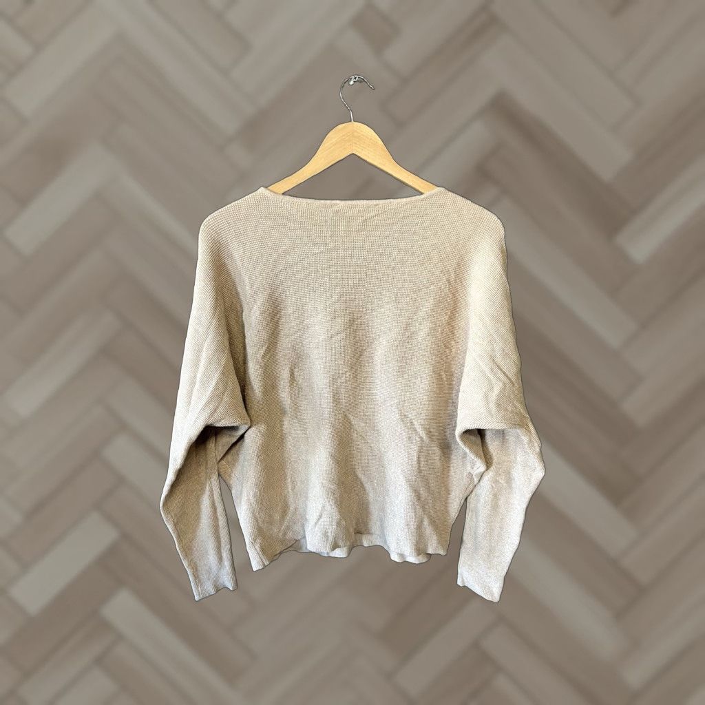 Vintage Cyrus Womens Knit Round Neck Long Sleeve Pullover Sweatshirt L NWT Beige Size Large Size L / US 10 / IT 46 - 1 Thumbnail