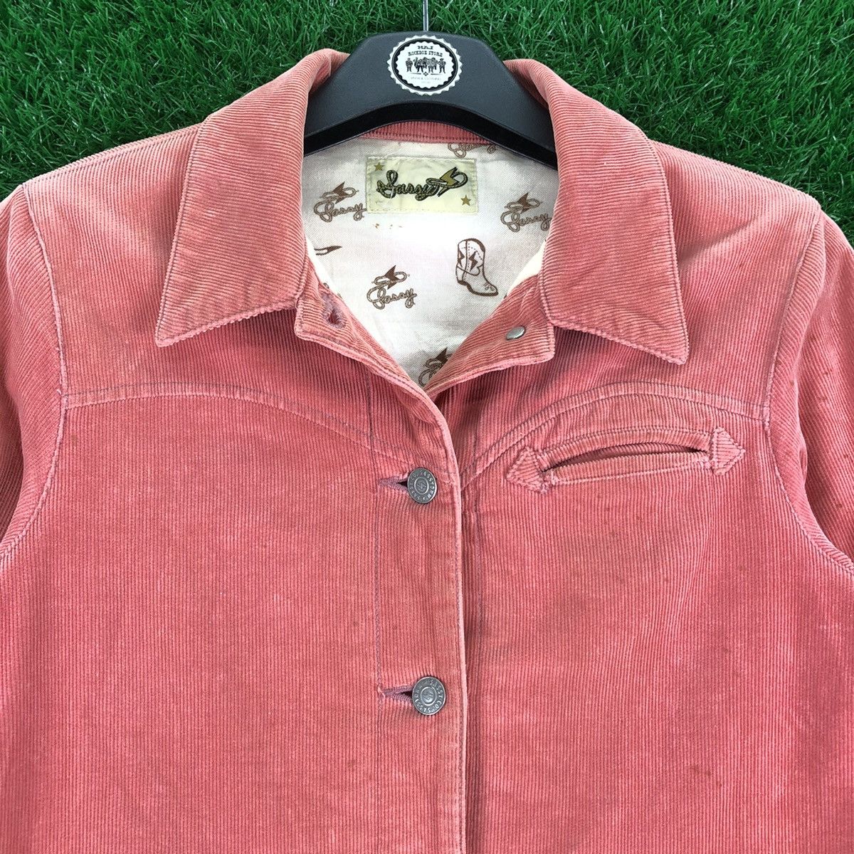 Cowboy Equipment Vintage 90's Corduroy Western Cowboy Jacket Smile Pocket Size US XS / EU 42 / 0 - 7 Thumbnail