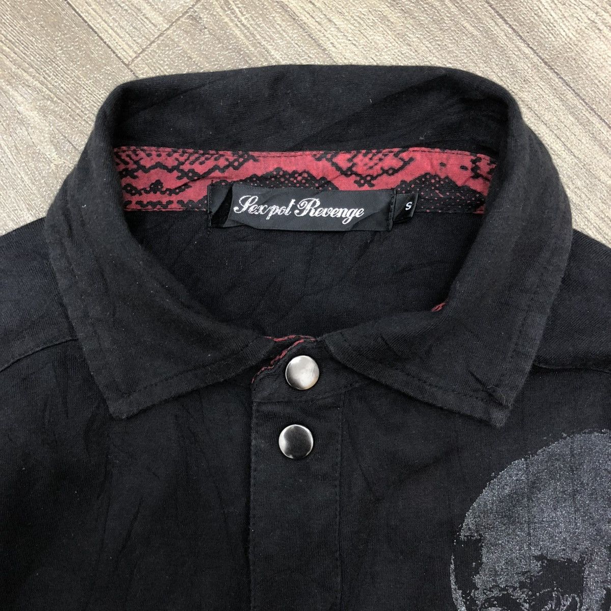 14th Addiction × If Six Was Nine × Japanese Brand 2000s Sex Pot Revenge Skulls Poem Grunge Punk Style Shirt Size S / US 4 / IT 40 - 15 Thumbnail